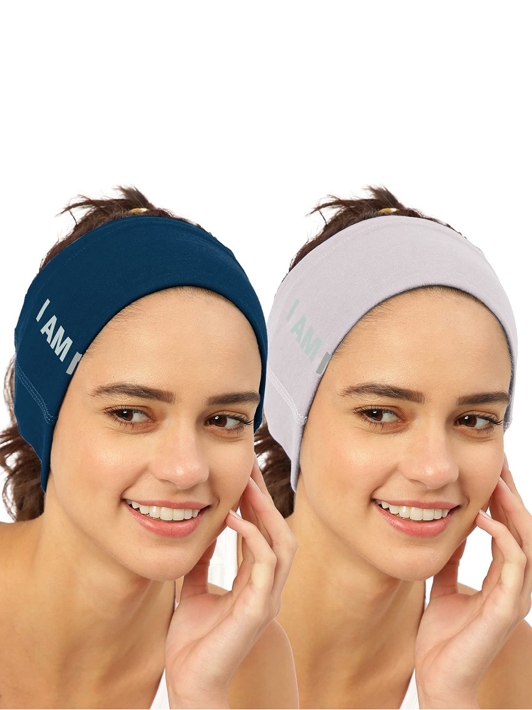 

FREECULTR Unisex Pack of 2 Bandana Headband, Blue