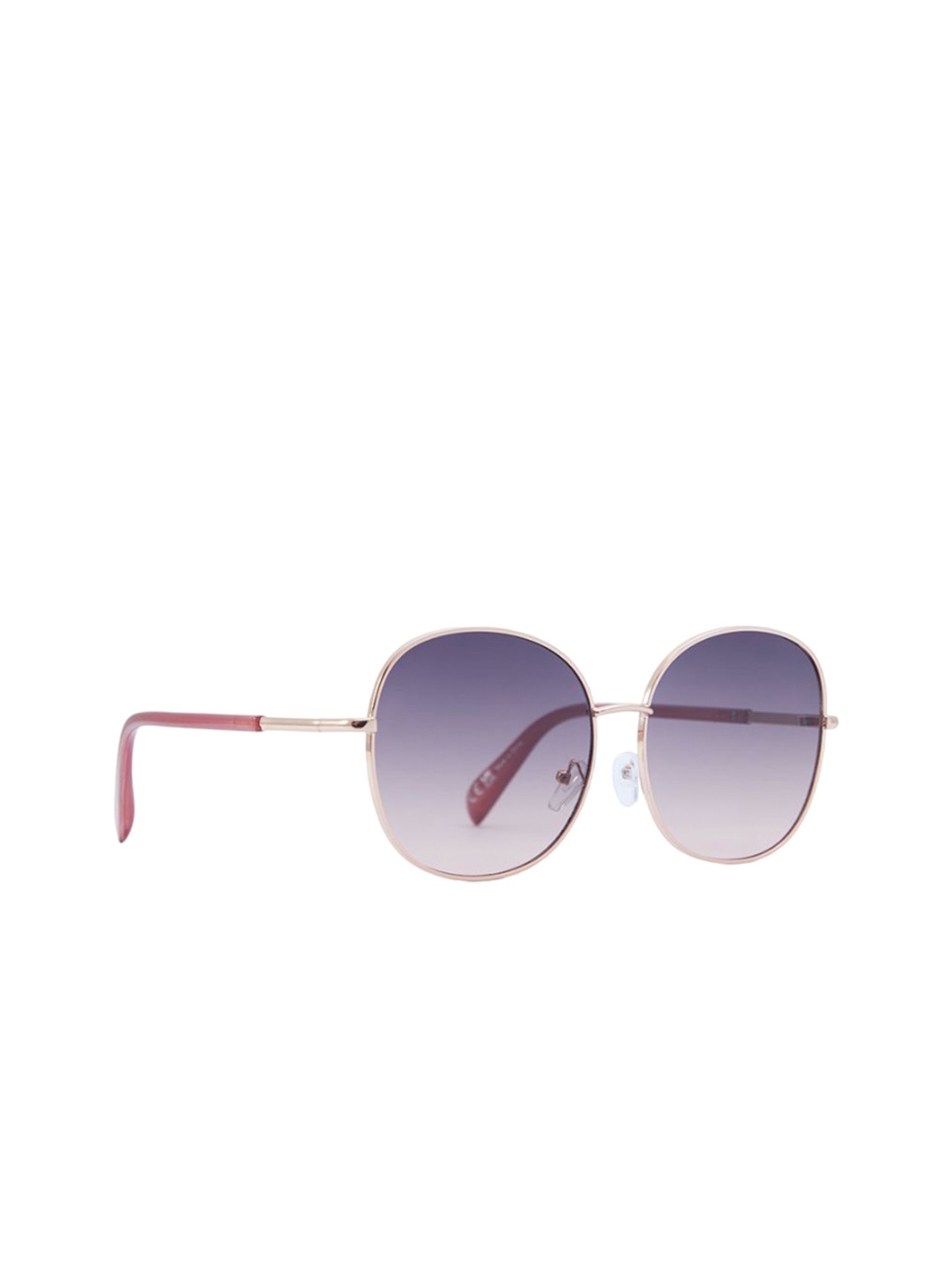 

ALDO Women Rose Gold-Toned Round Sunglasses BERALENA653-ROSE GOLD, Grey