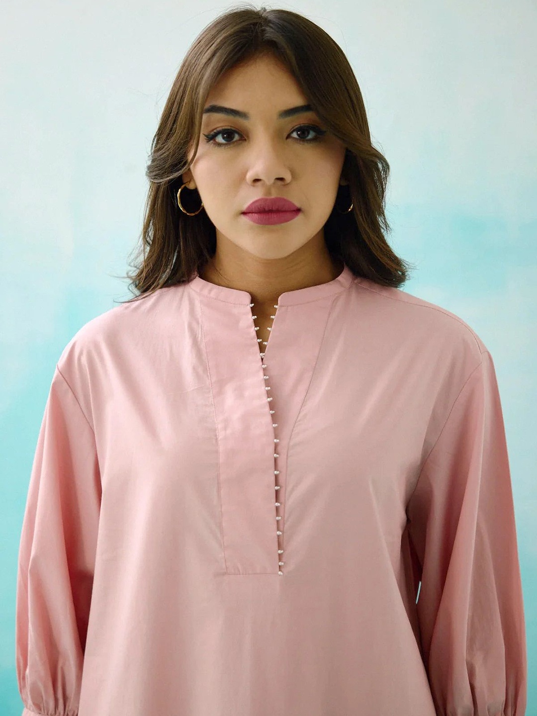 

BETRUE Women Solid A-Line Dress, Pink