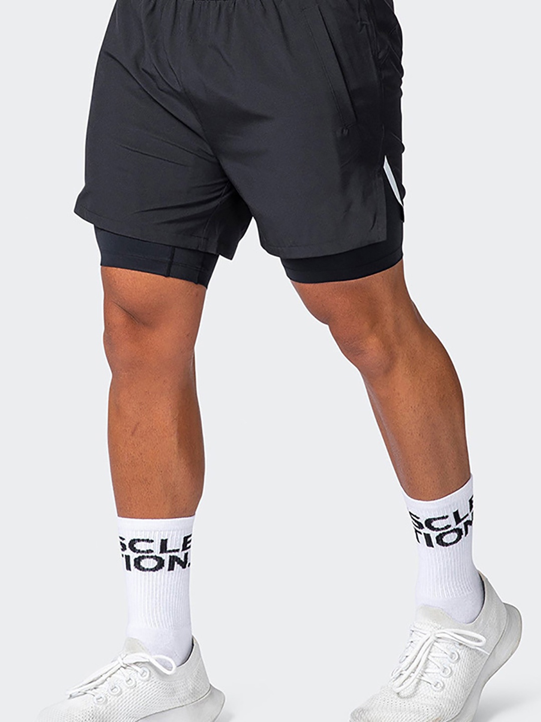 

StyleCast x Revolte Men Shorts, Black