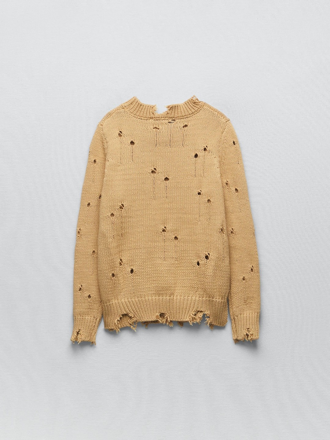 

ZARA Women Cream Sweater