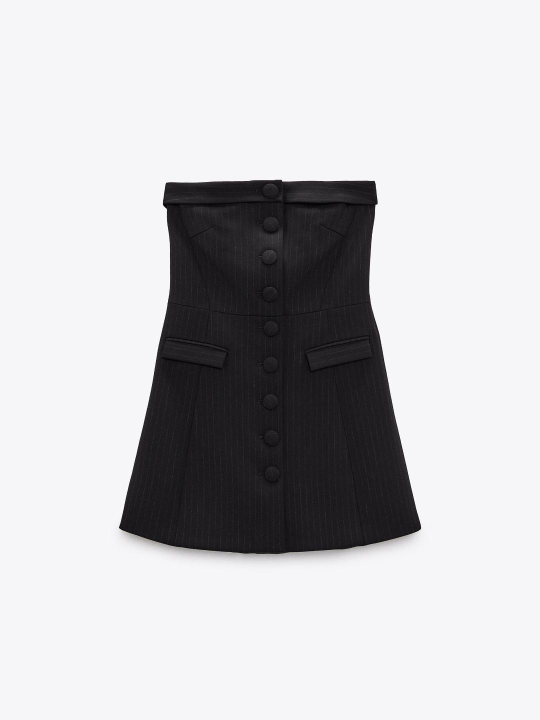 

ZARA Women Navy Blue Dress