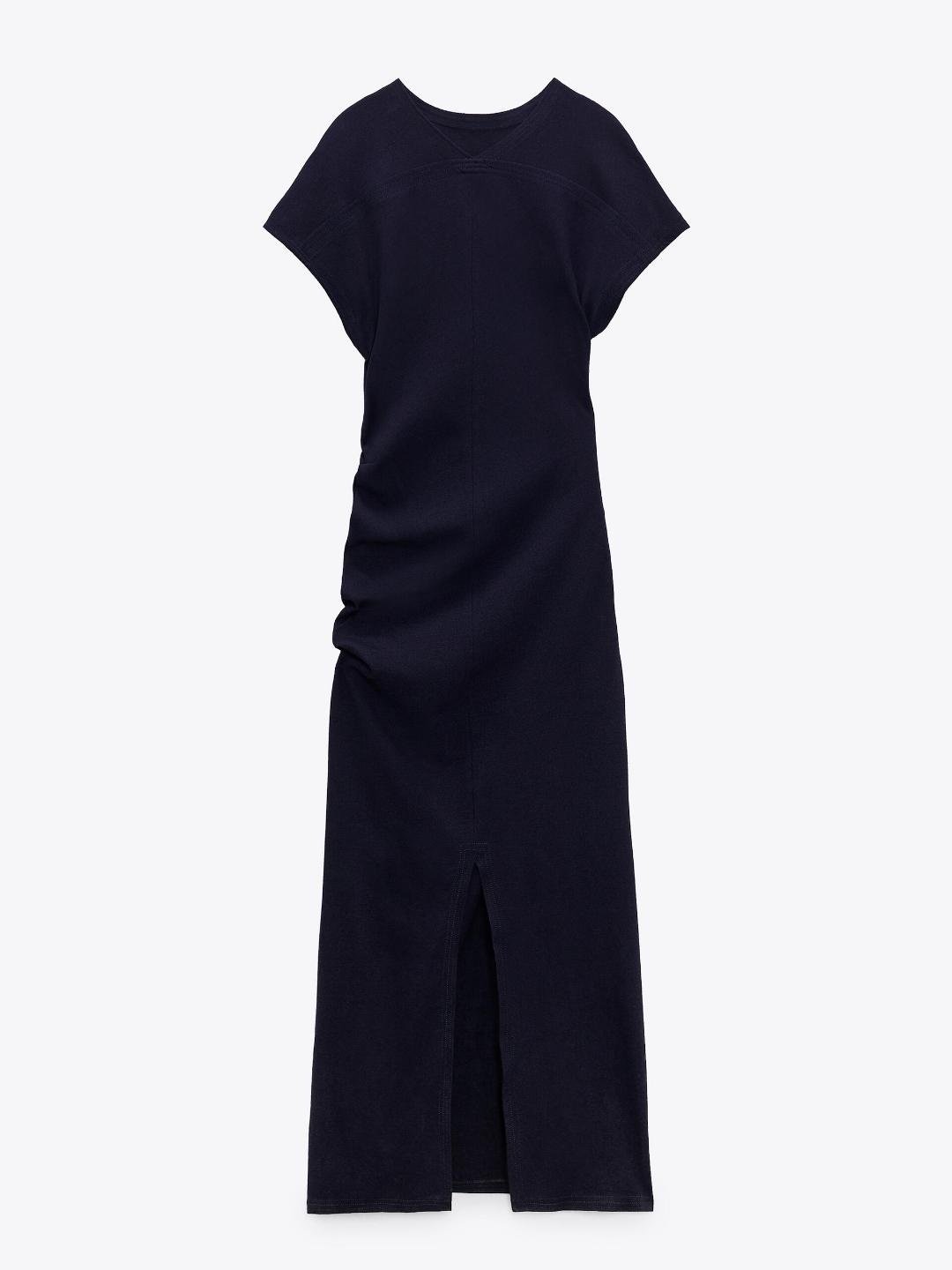 

ZARA Women Navy Blue Dress