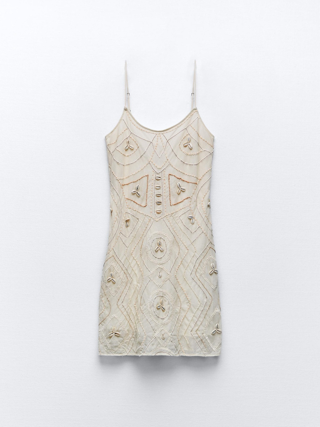 

ZARA Women Beige Dress