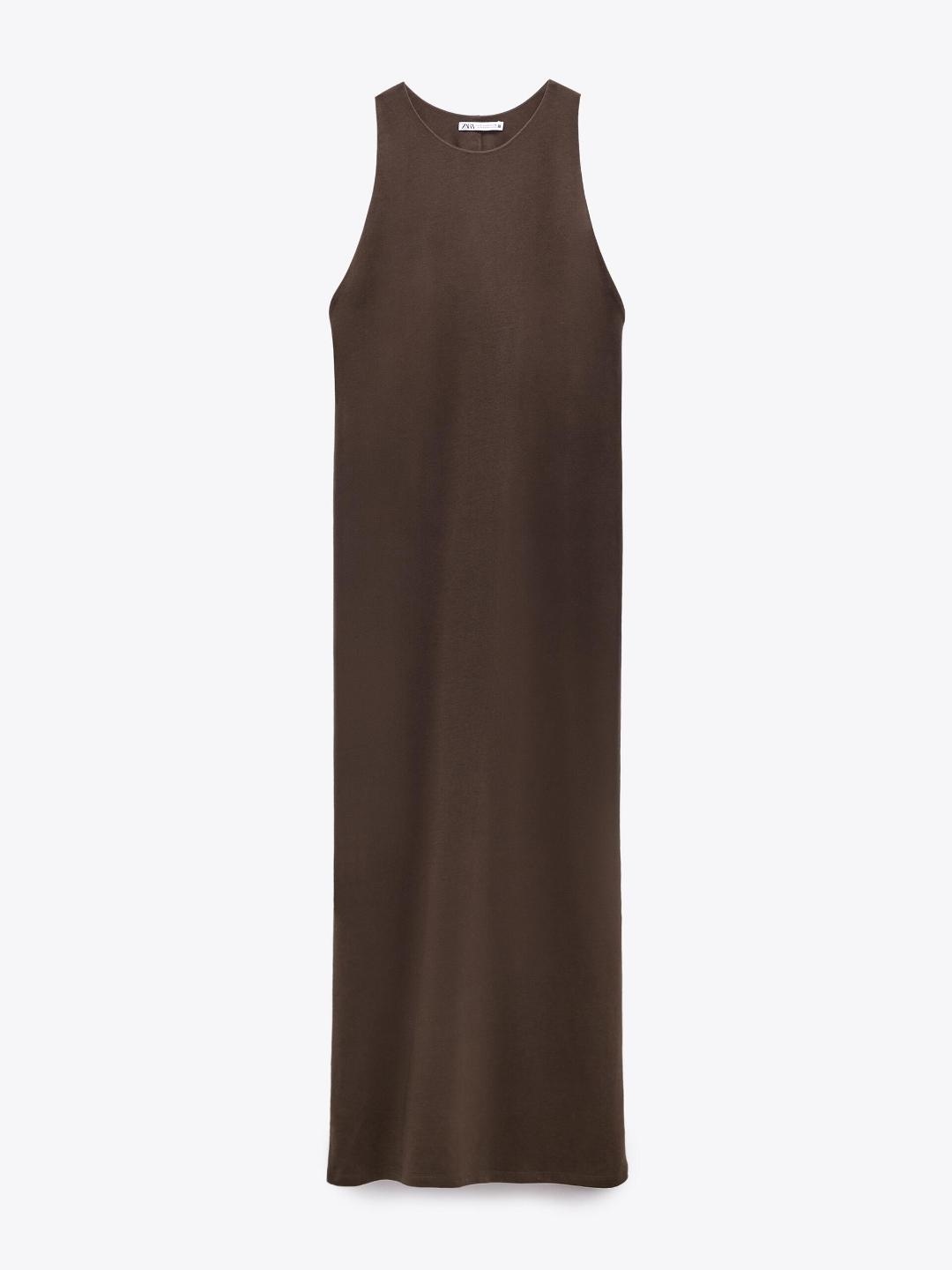 

ZARA Women Brown Dress