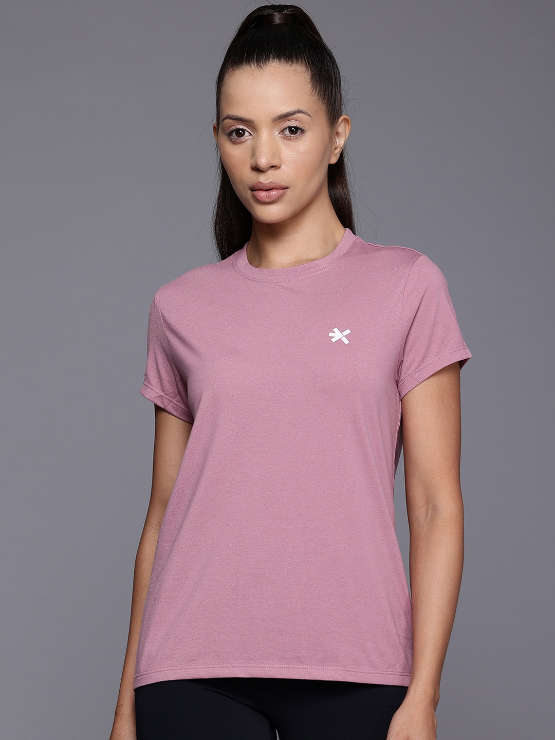 

HRX by Hrithik Roshan Women Typography Printed T-shirt, Mauve