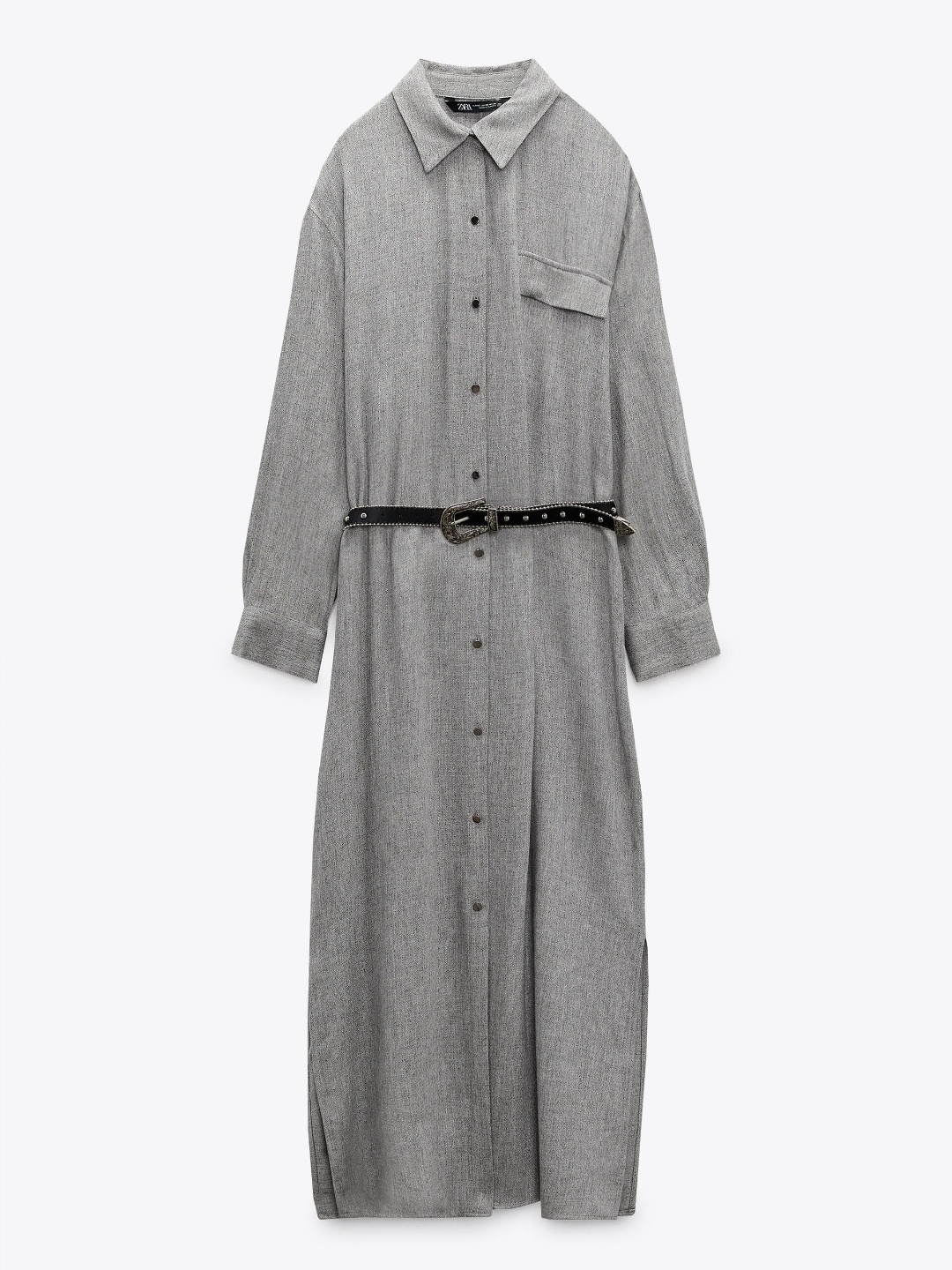 

ZARA Women Grey Dress