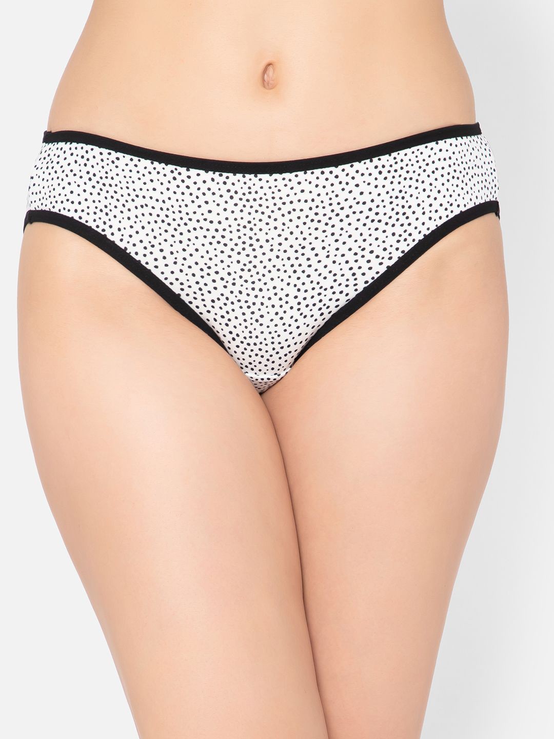 

Clovia Women Printed Bikini Briefs, White