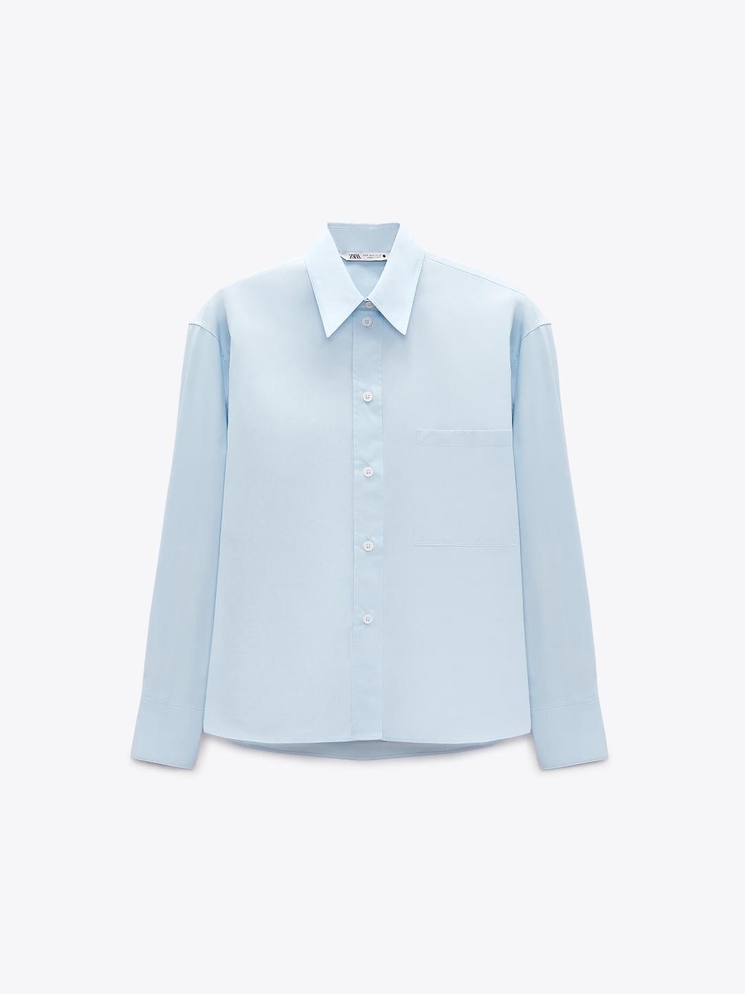 

ZARA Women Blue Shirts