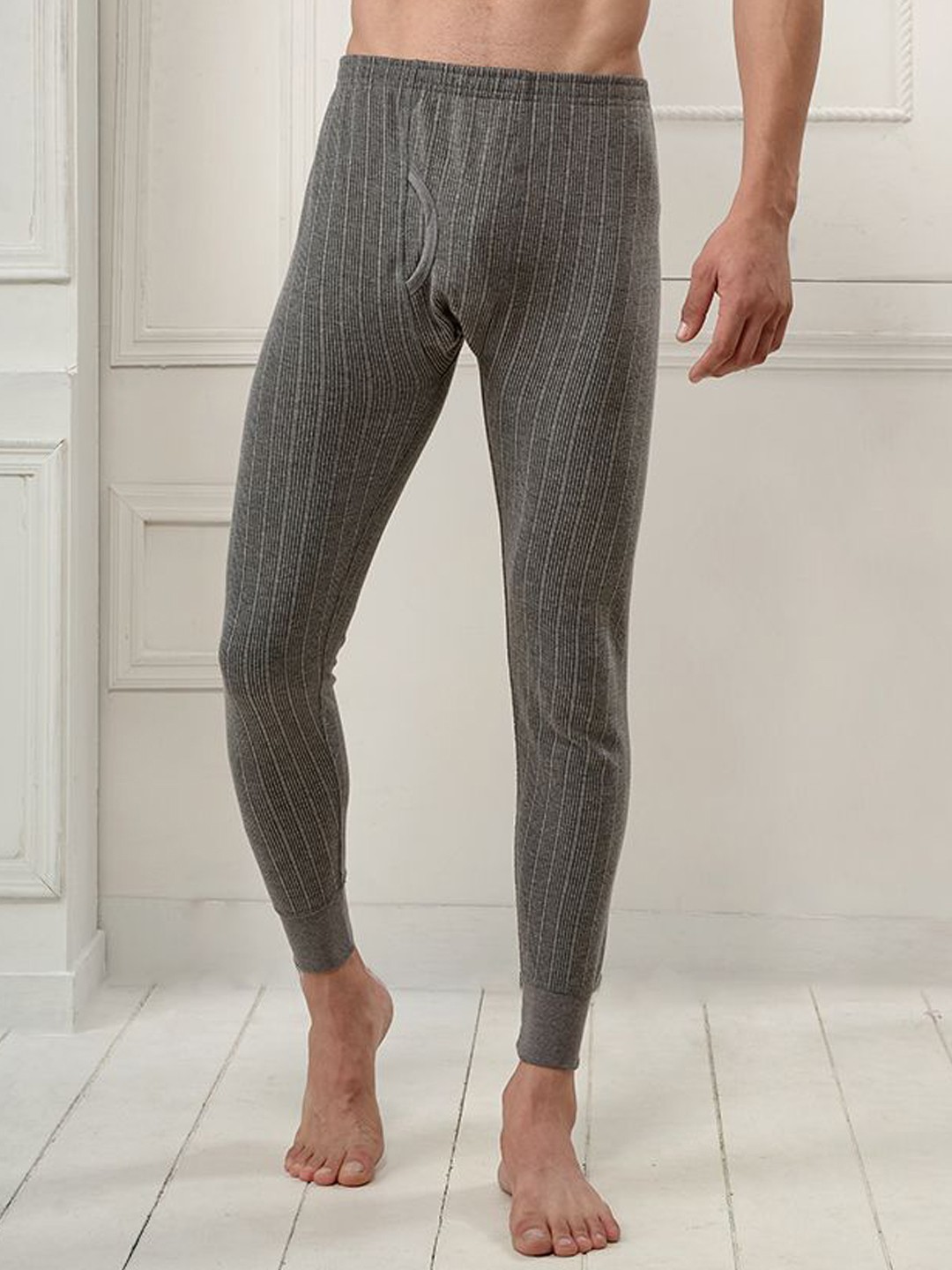 

INFERNO Men Polycotton Thermal Trouser, Grey