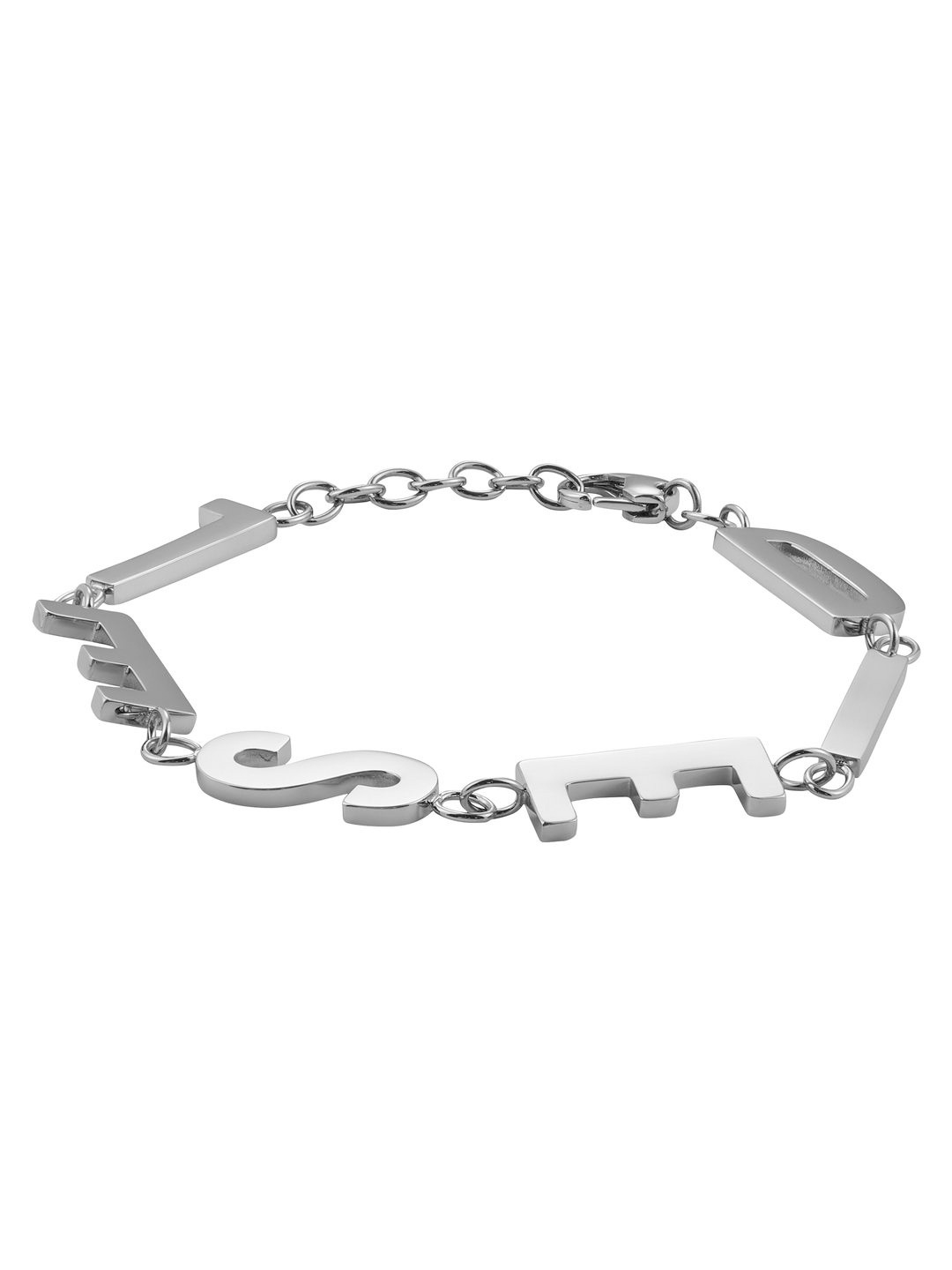 

DIESEL Unisex Stainless Steel Link Bracelet, Silver
