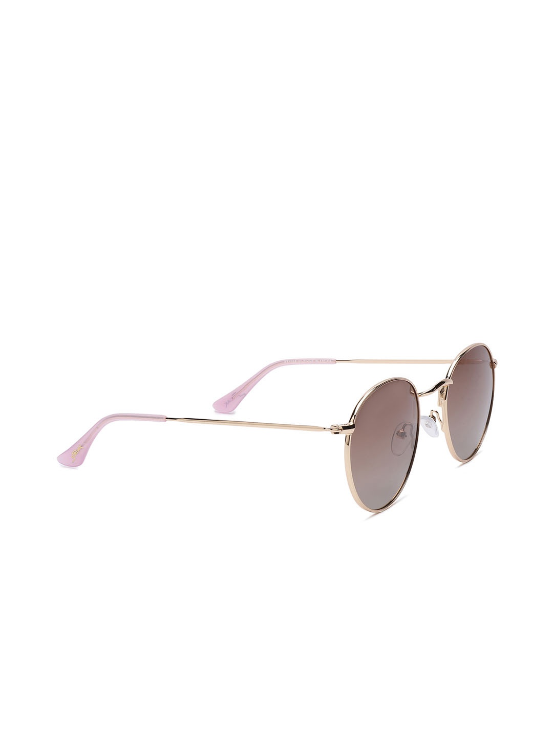 

Specsmakers Unisex Round Sunglasses, Gold