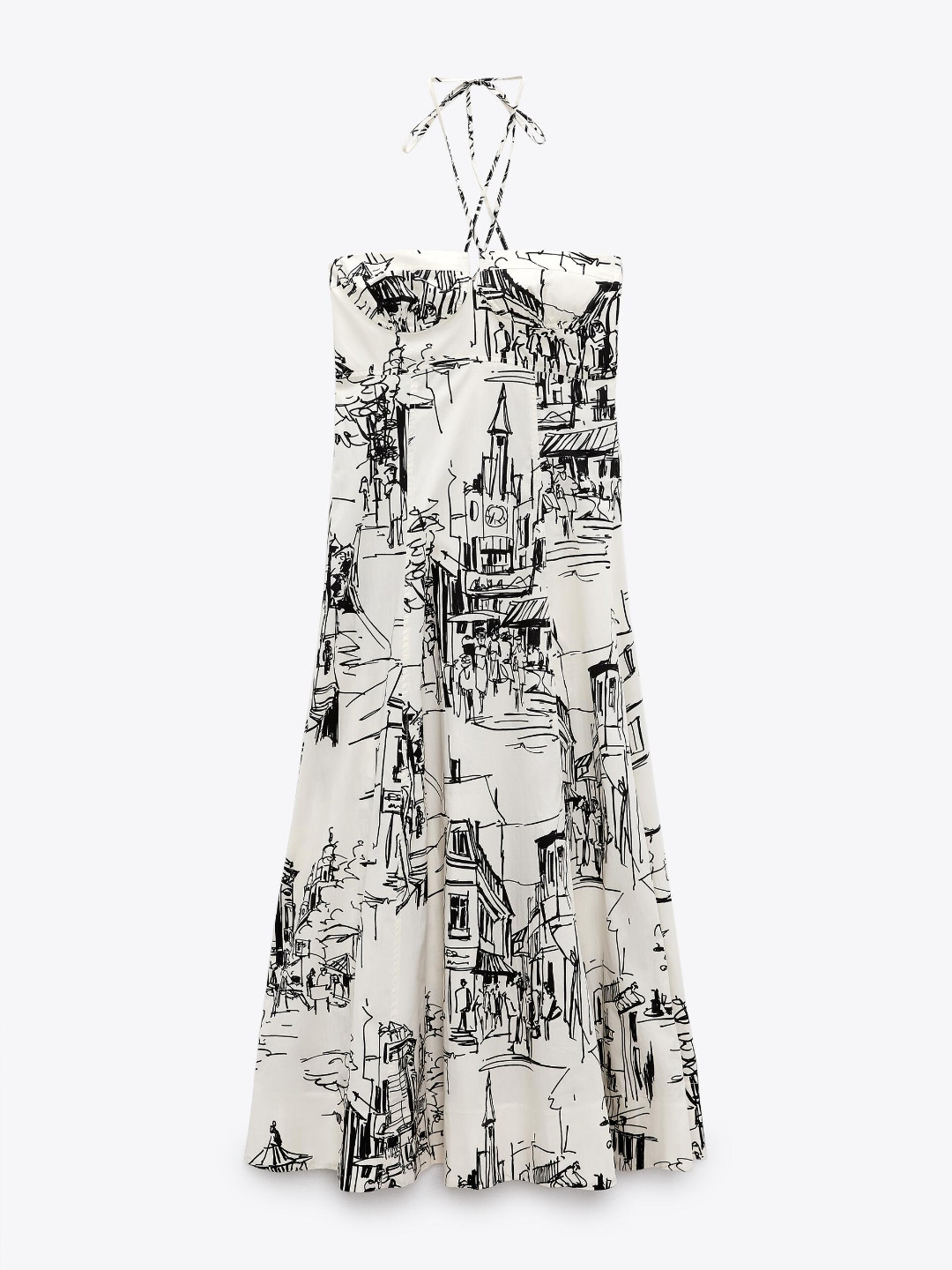 

ZARA Women Beige Dress