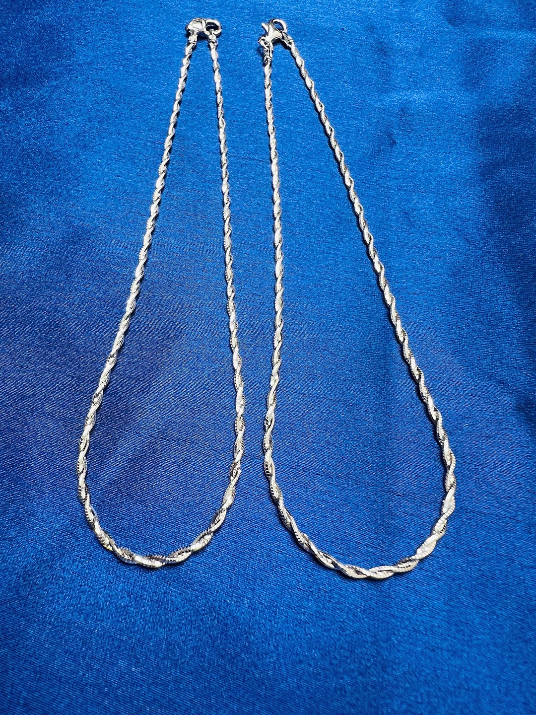 

Arte Jewels Set Of 2 Sterling Silver Anklets