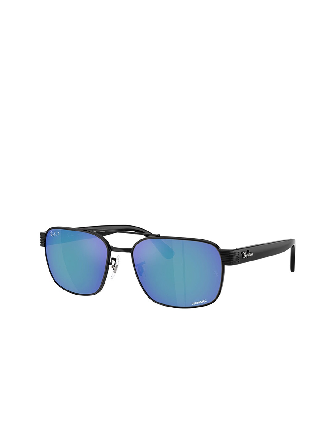 

Ray-Ban Unisex Polarised Lens Square Sunglasses 8056262295595-Blue