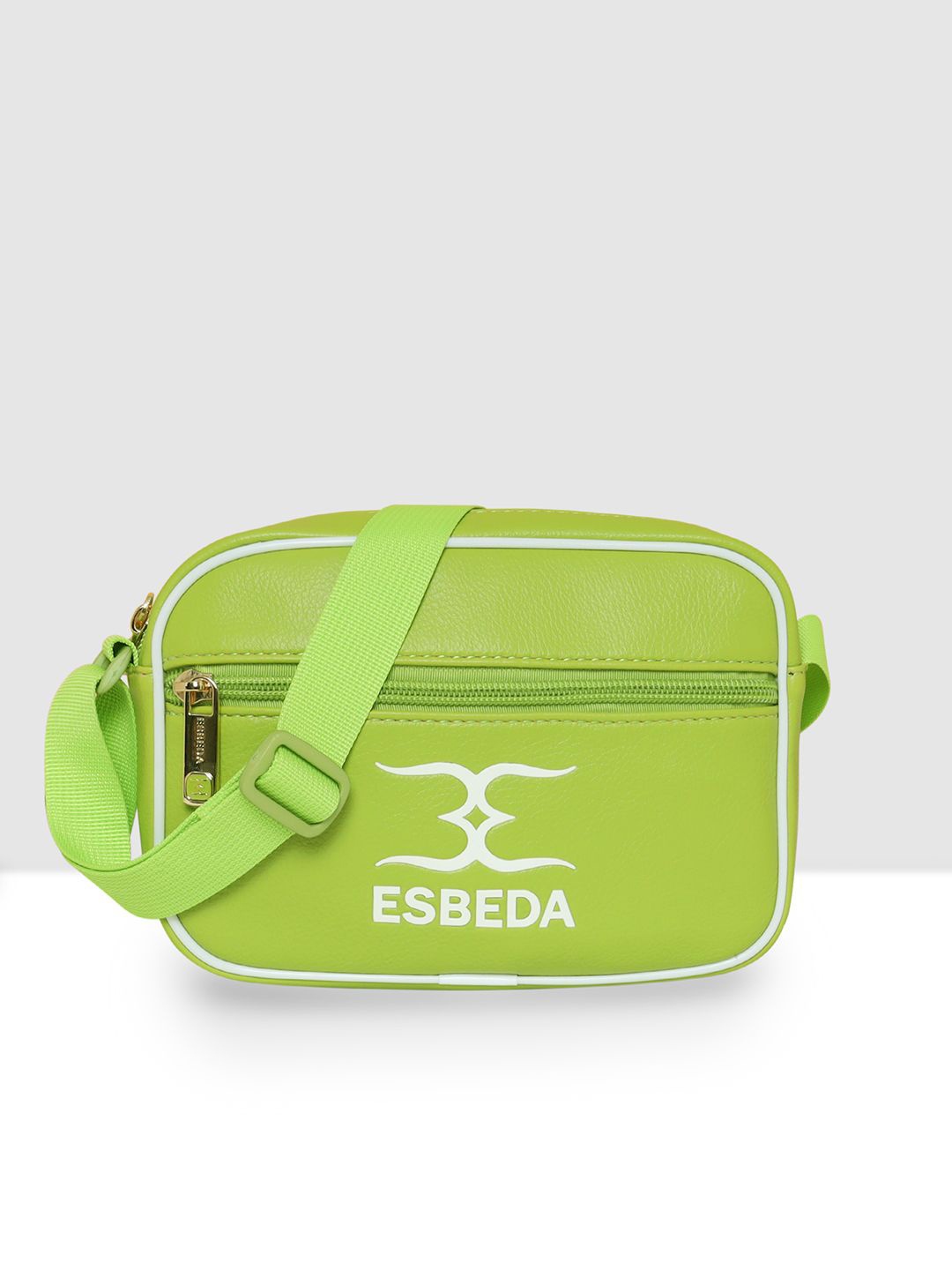 

ESBEDA Women Textured Swagger Sling Bag, Green