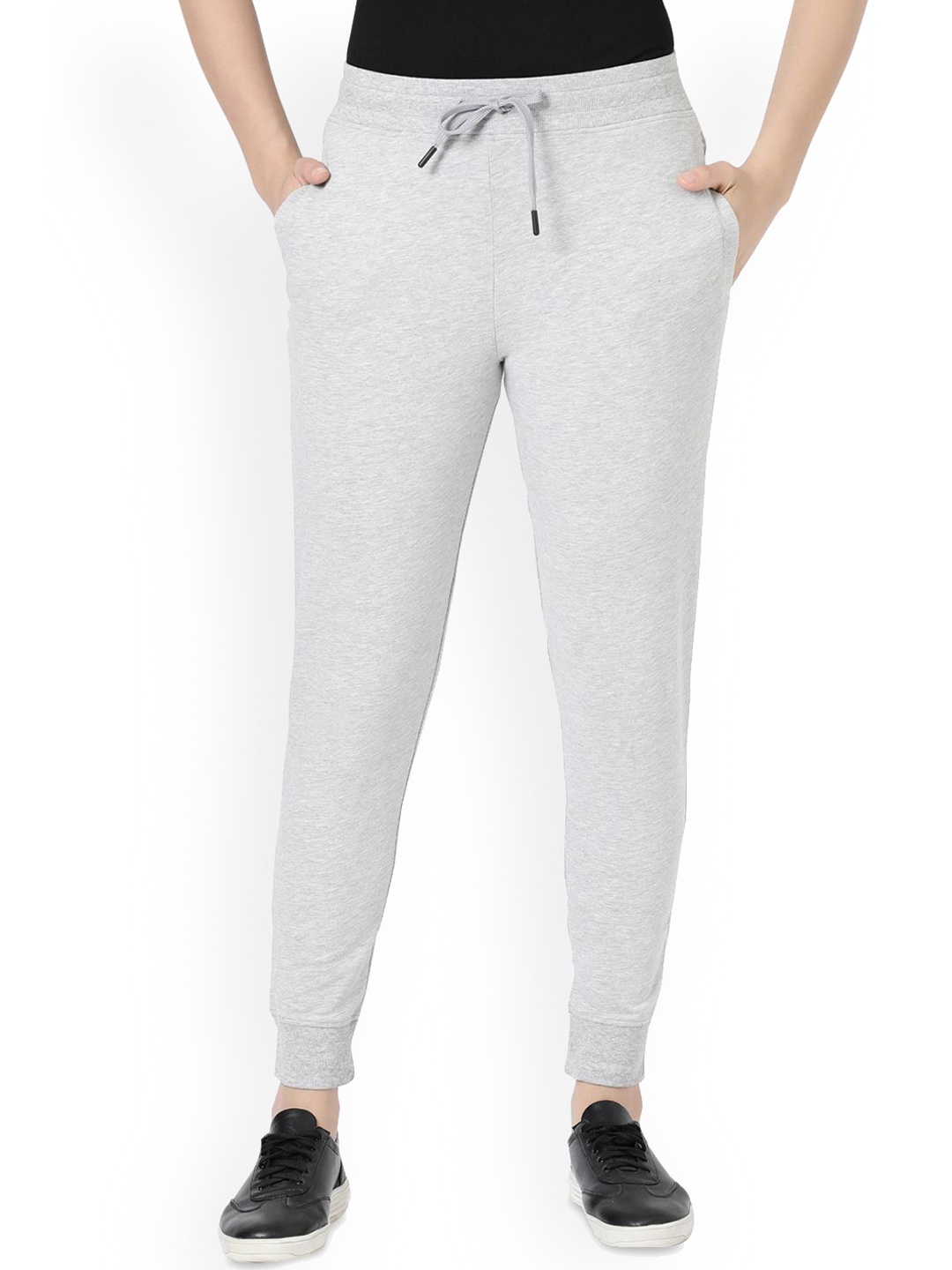 

BLOSSOM Women Mid-Rise Joggers, Grey