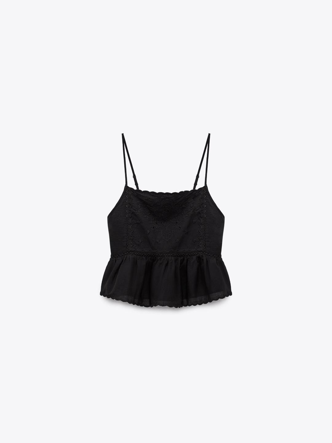 

ZARA Women Black Tops