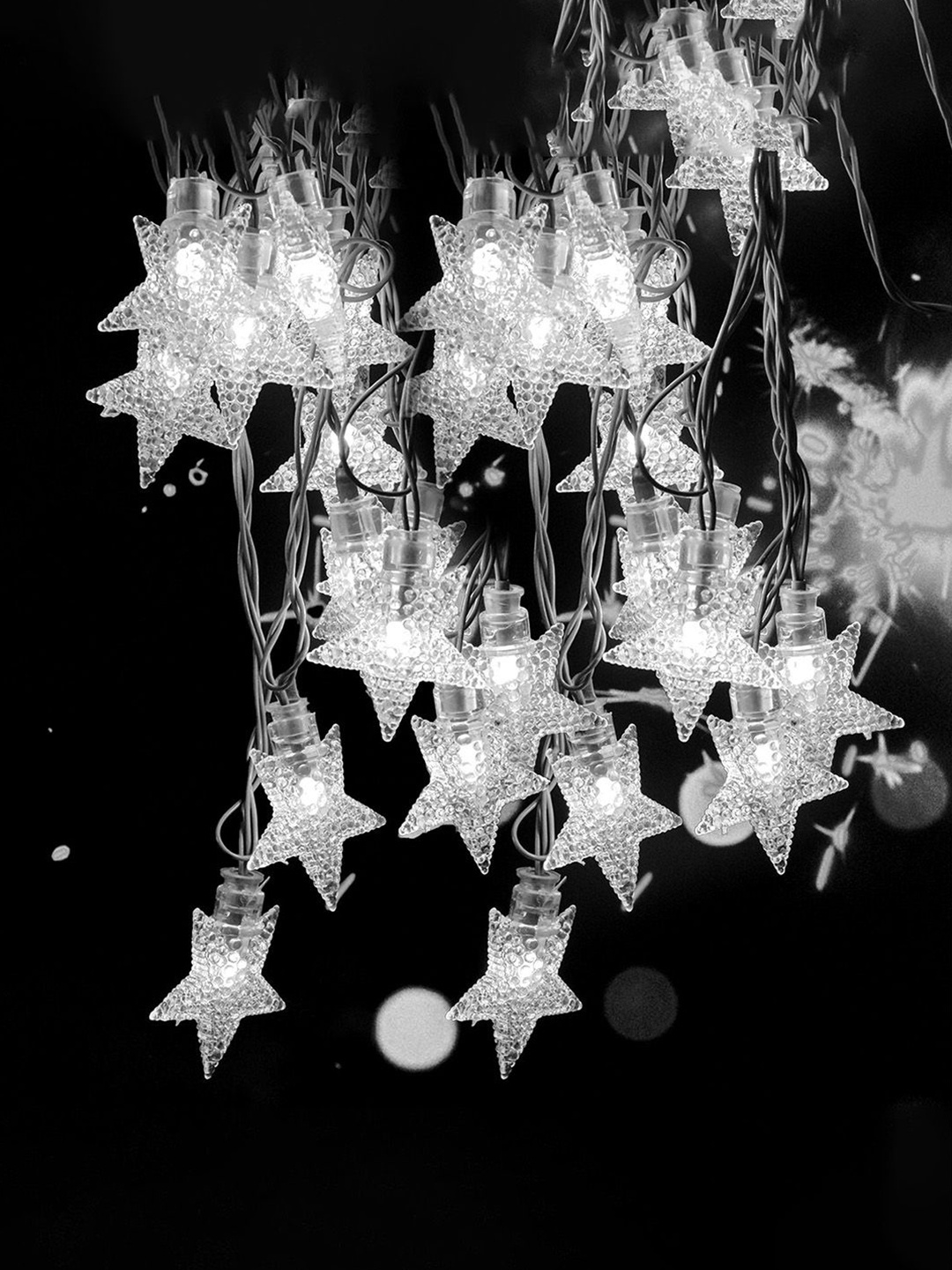 

Kuber Industries White 1 Piece 20 Stars String Light