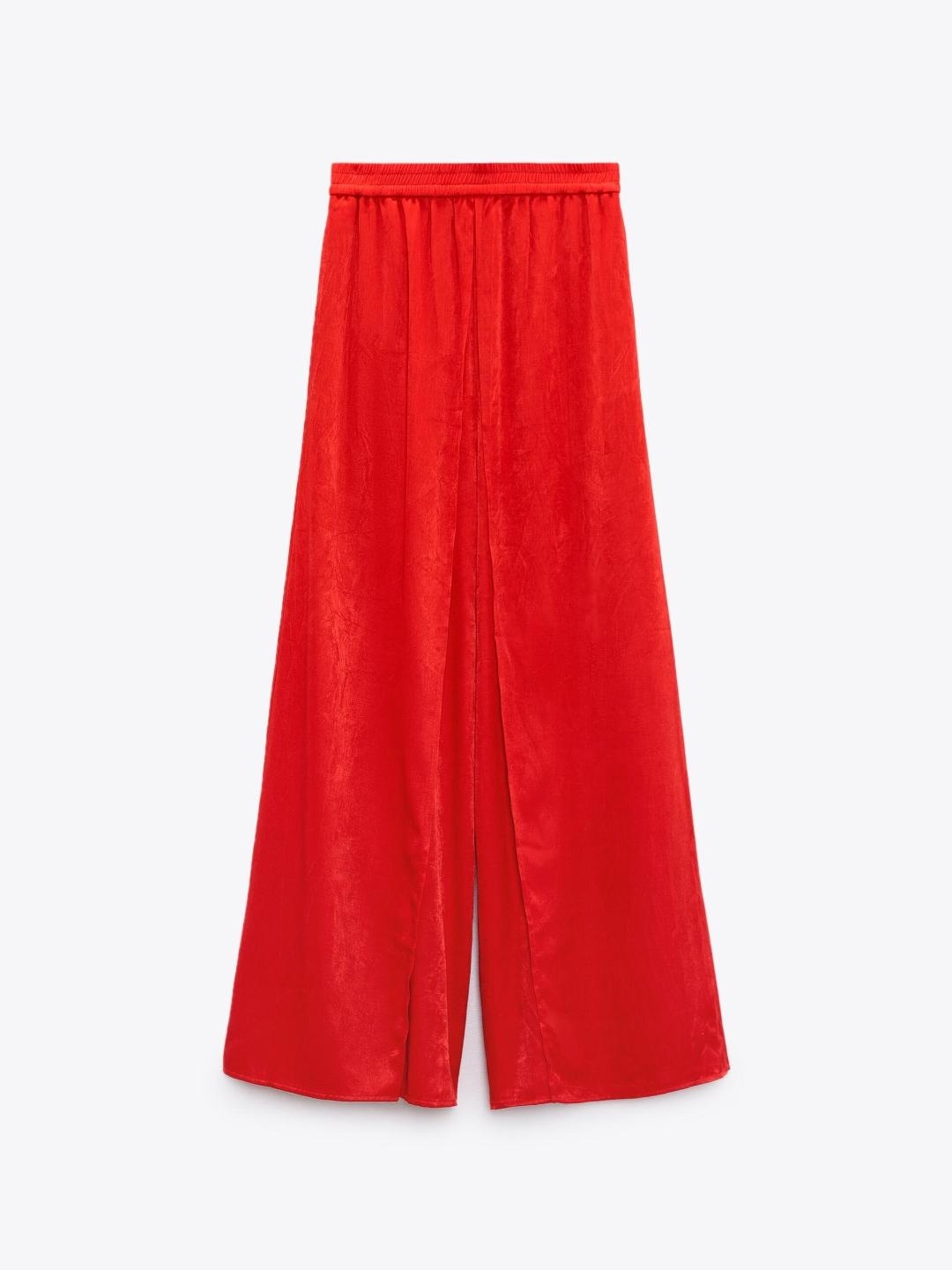 

ZARA Women Red Palazzo