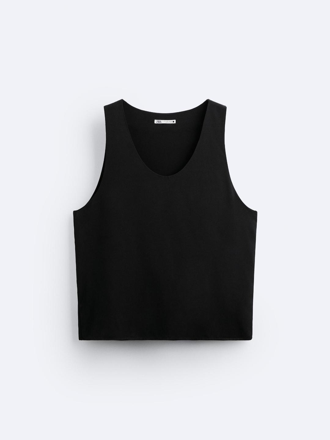 

ZARA Men Black Tops