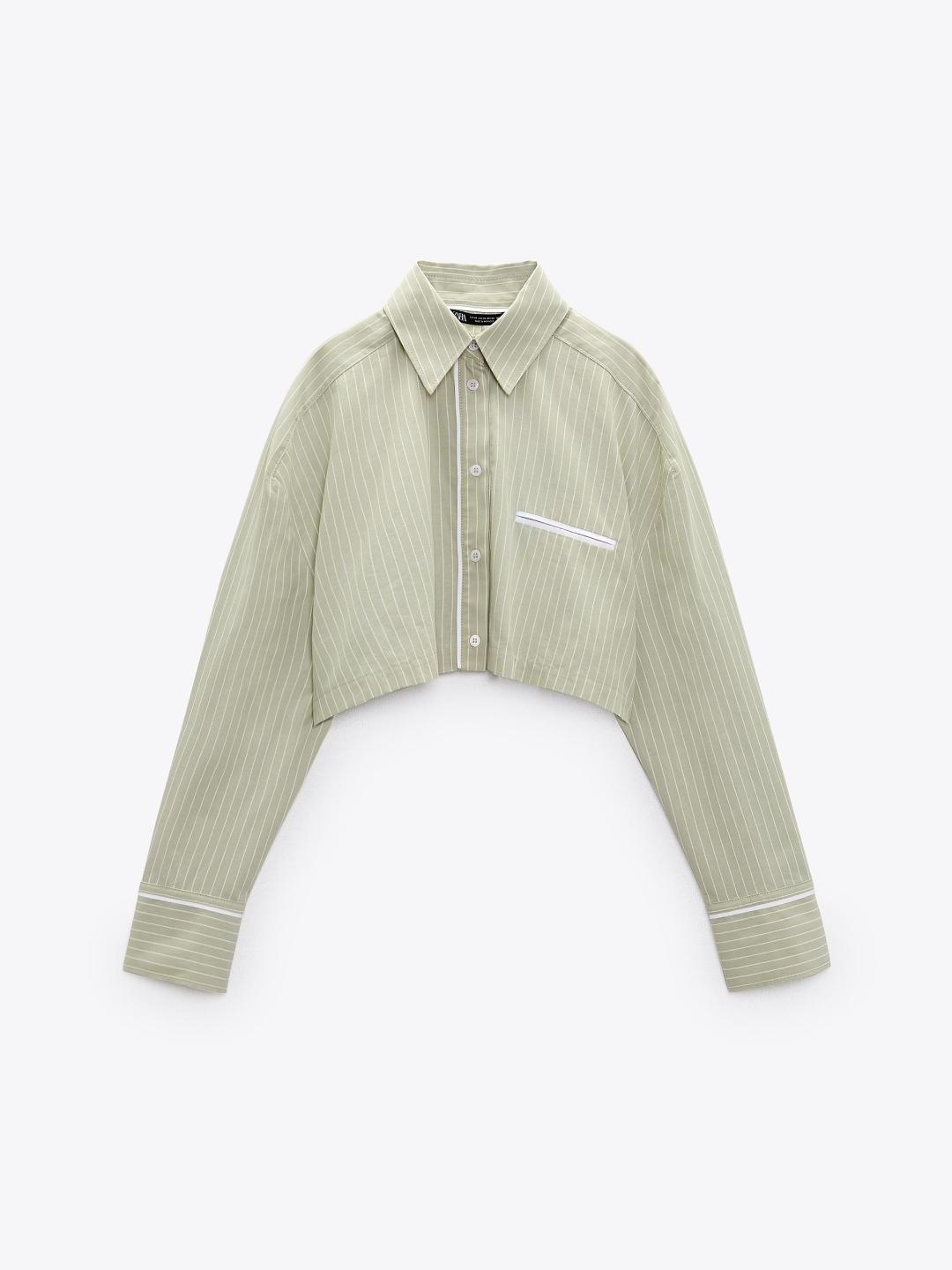 

ZARA Women Green Shirt