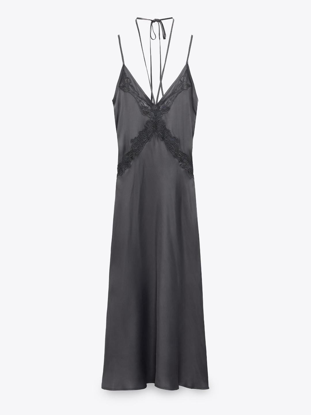 

ZARA Women Grey Dress