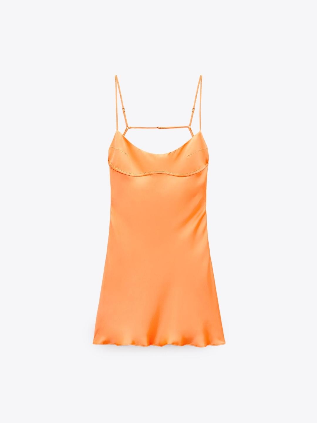 

ZARA Women Orange Dress