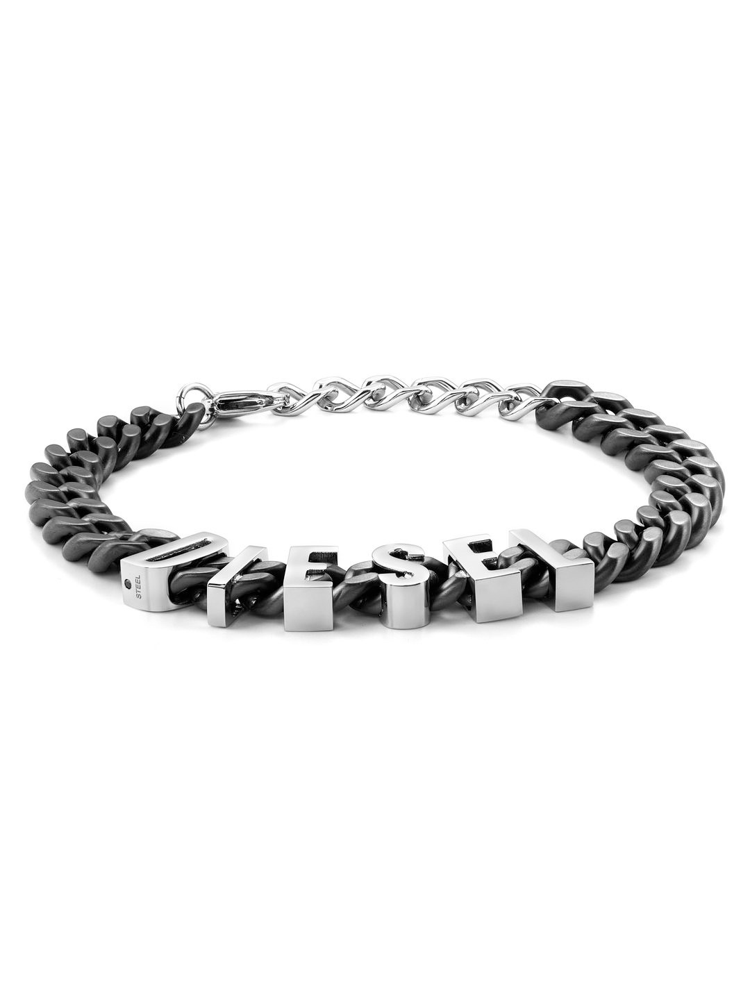 

DIESEL Unisex Stainless Steel Link Bracelet, Silver