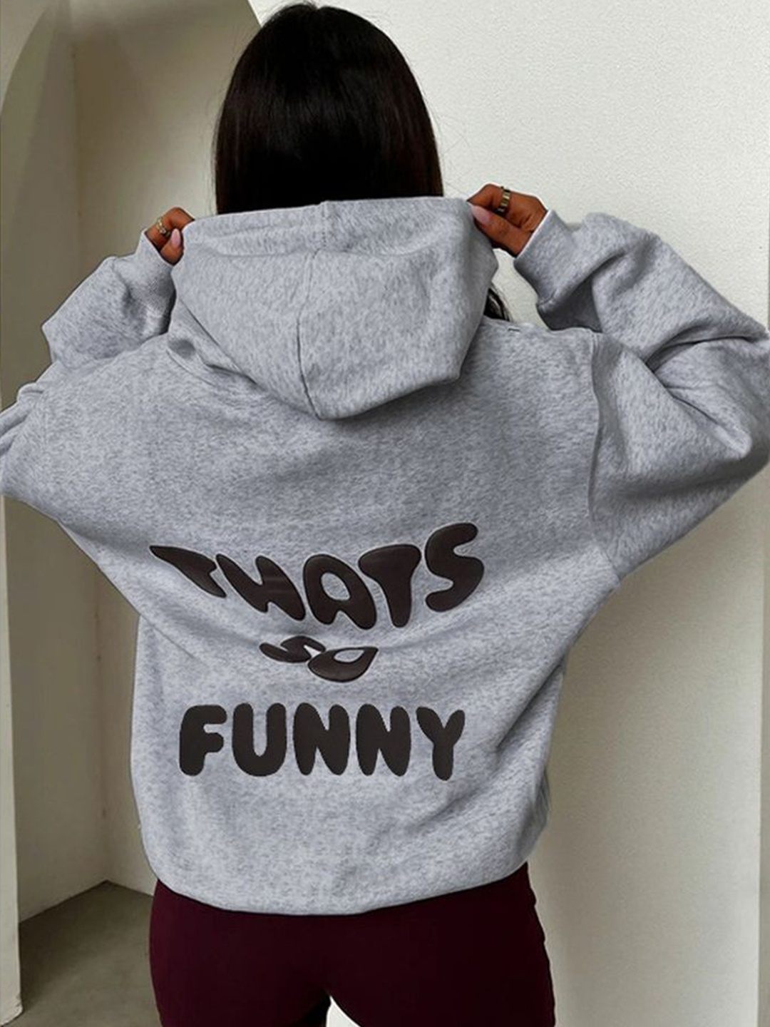 

LULU & SKY Printed Hooded Sweatshirt, Grey