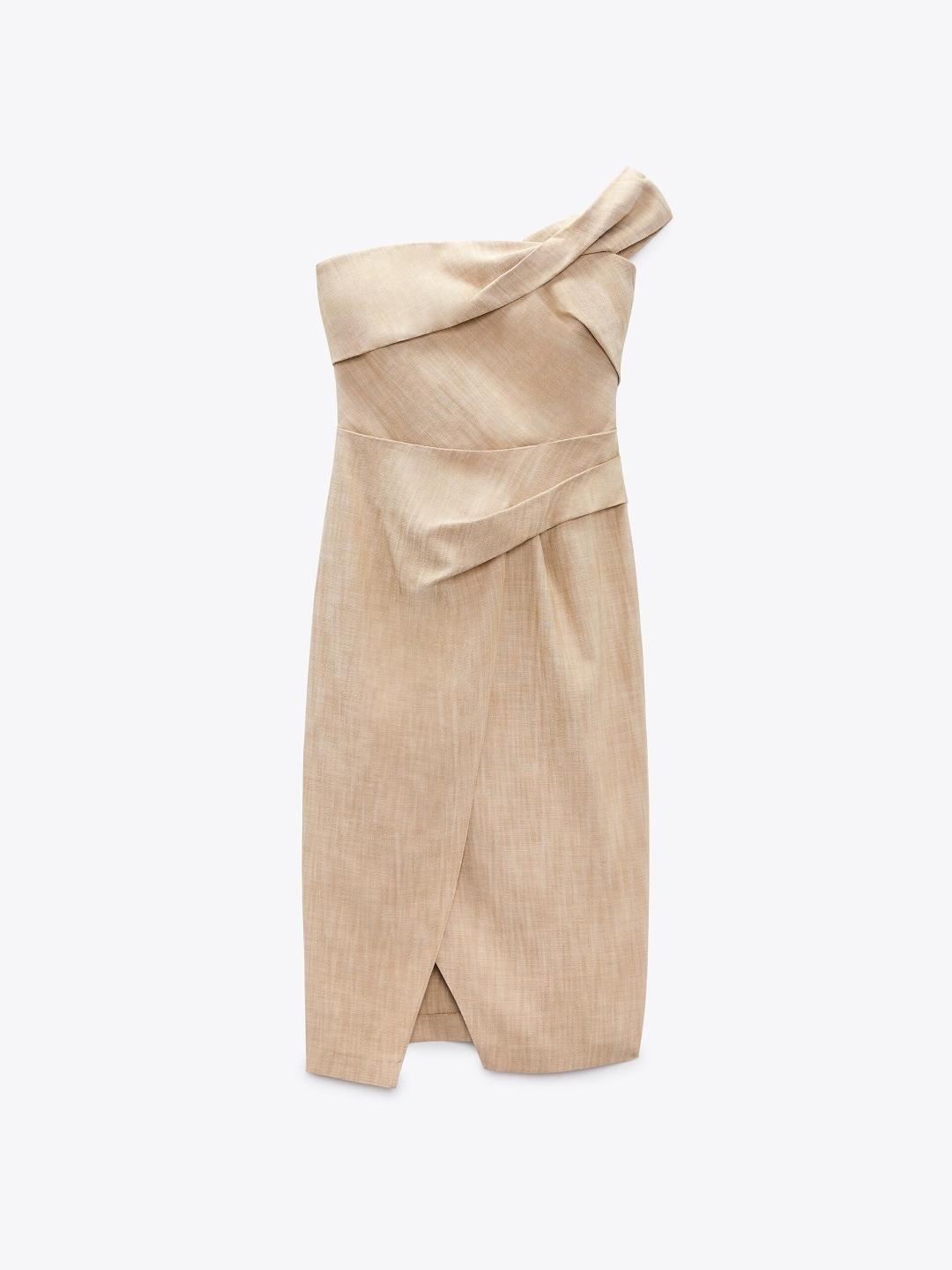 

ZARA Women Brown Dress