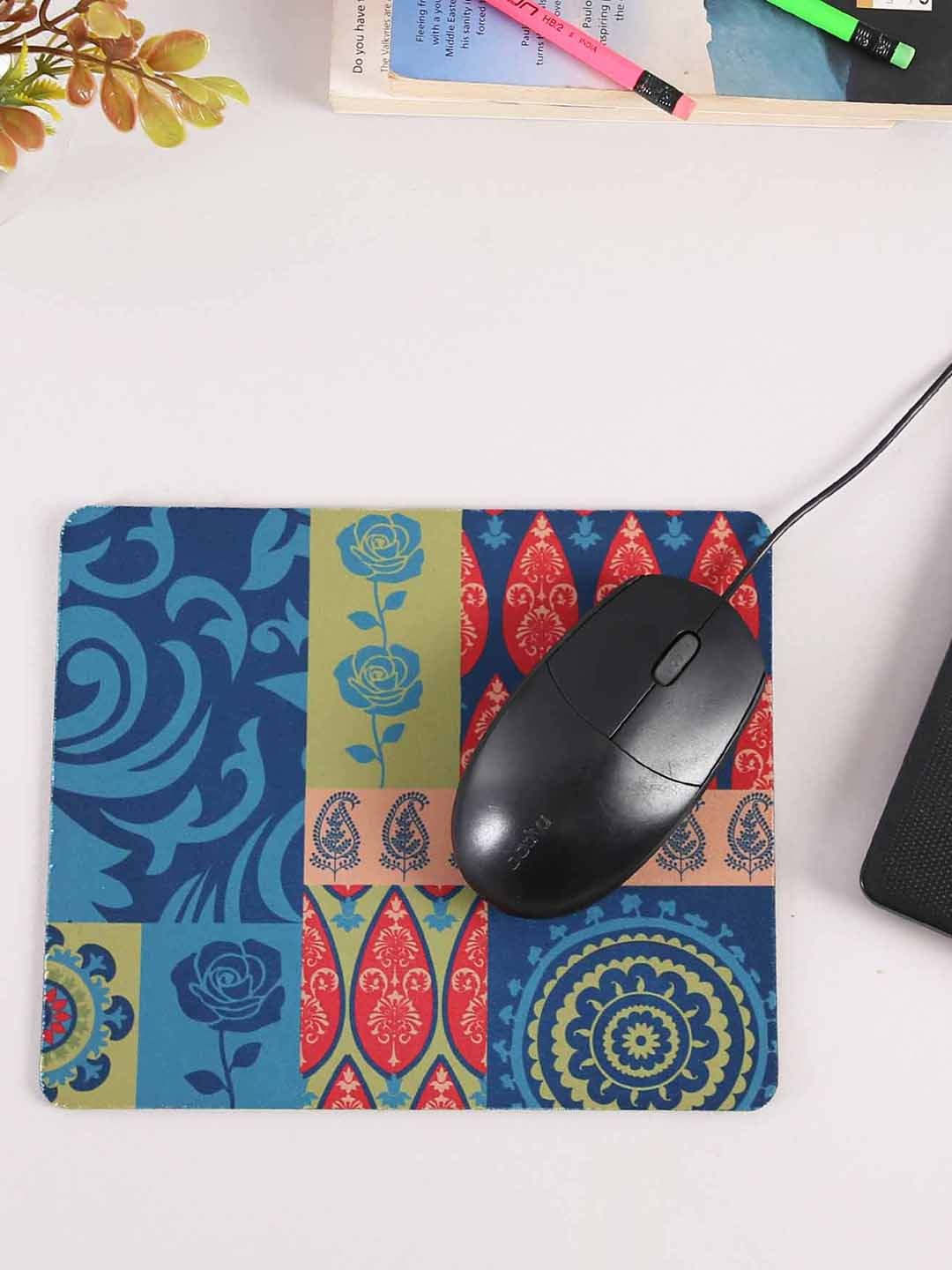

PENTADECO Blue & Red Ethnic Motifs Printed Square Shaped Note Pad Stationery
