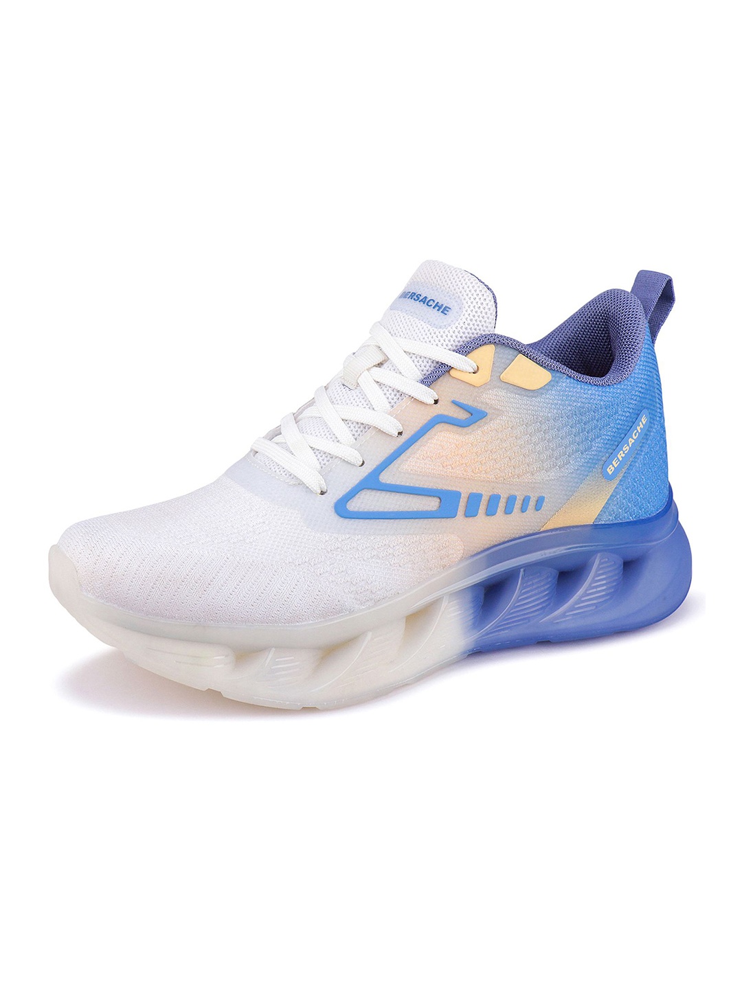 

BERSACHE Men Lace-Ups Mesh Walking Non-Marking Shoes, Blue