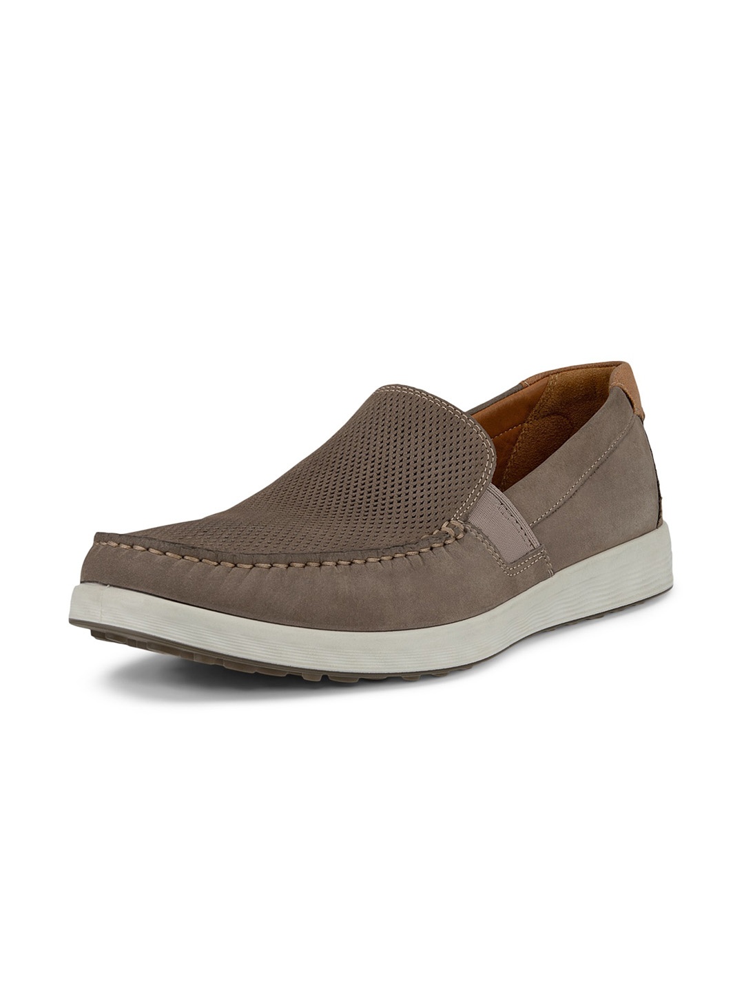 

ECCO Men Nubuck Loafers, Grey