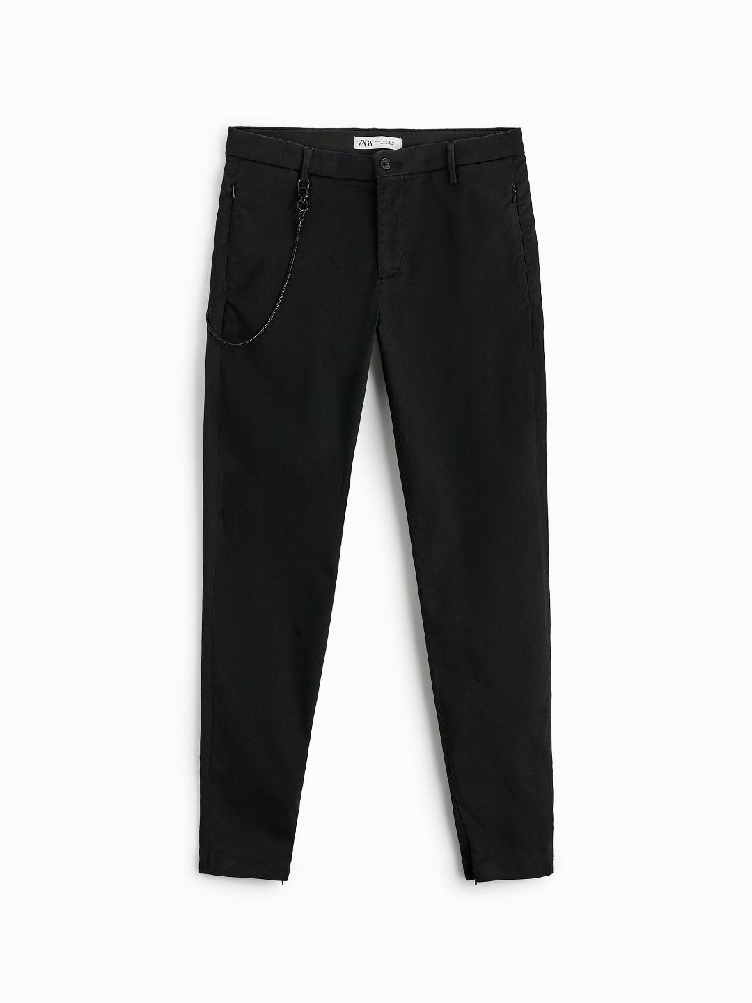 

ZARA Men Black Trouser