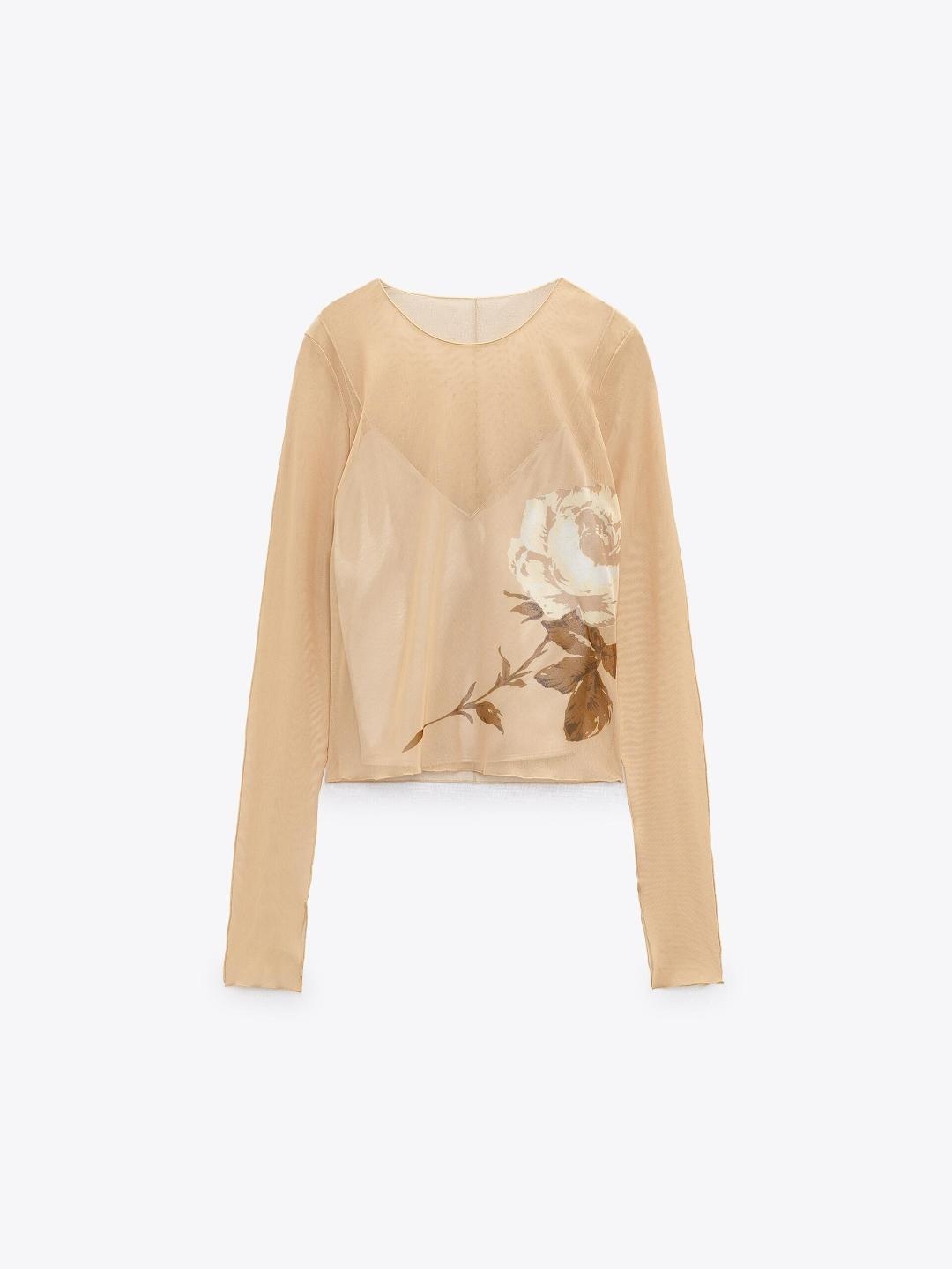 

ZARA Women Tops, Beige