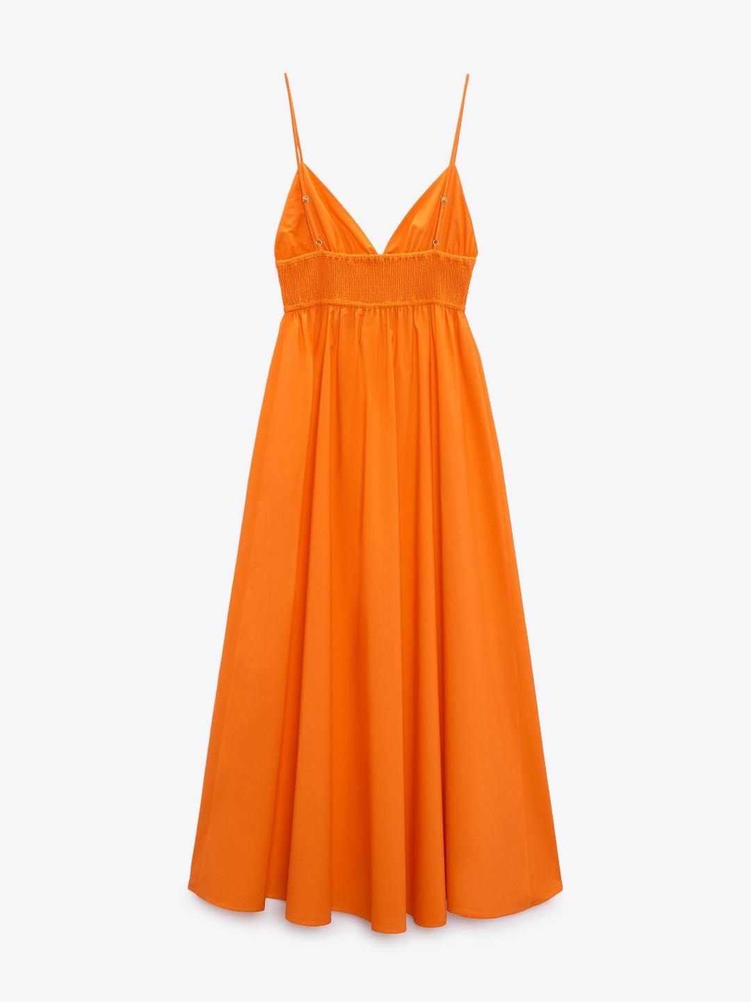 

ZARA Women Orange Dress
