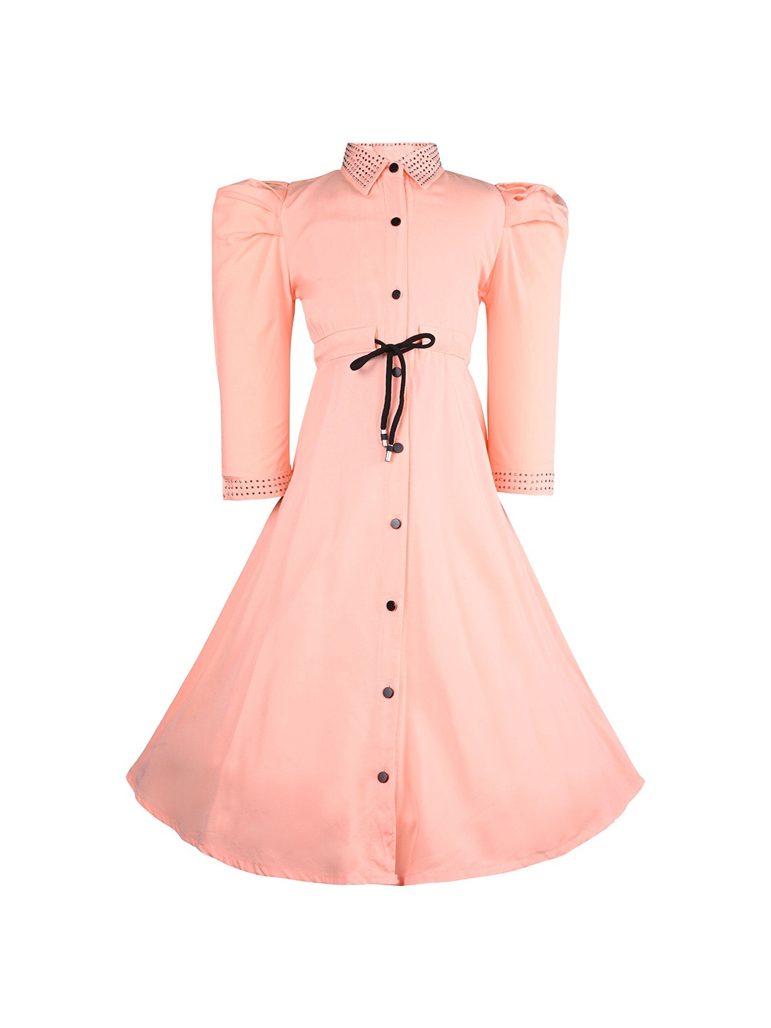 

Wish Karo Girls Fit & Flare Dress, Peach