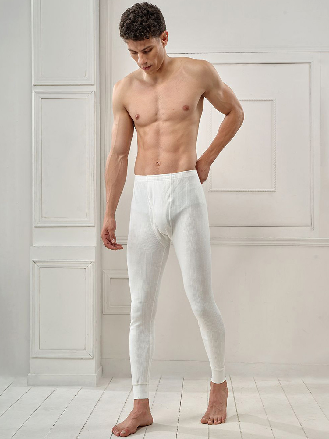 

INFERNO Men Polycotton Thermal Trouser, White