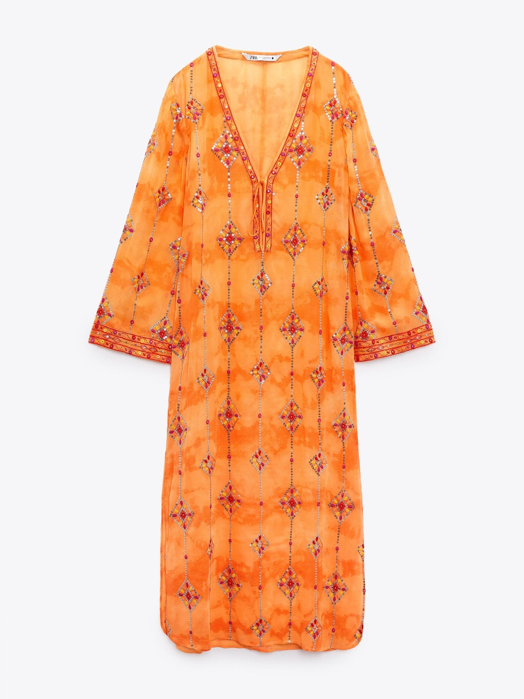 

ZARA Women Orange Dress