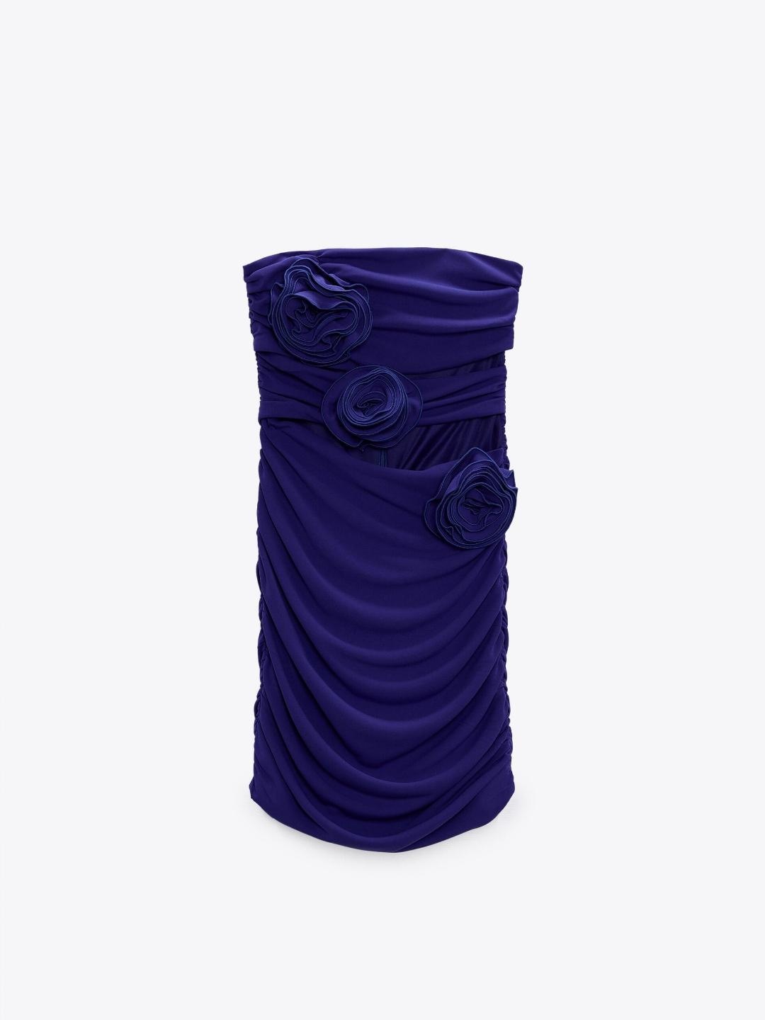 

ZARA Women Blue Dress