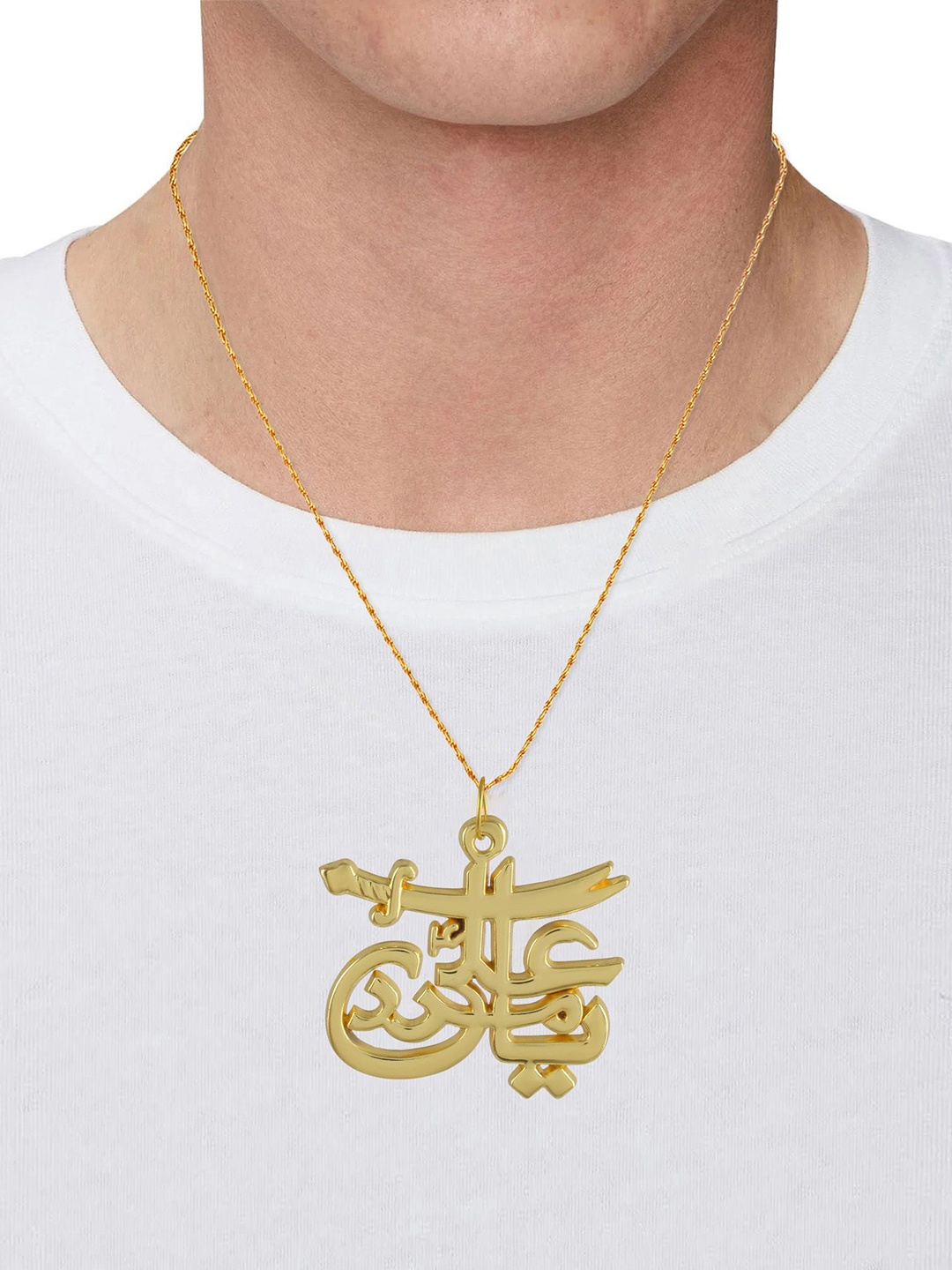 

MEMOIR Gold Plated Contemporary Pendant With Chain