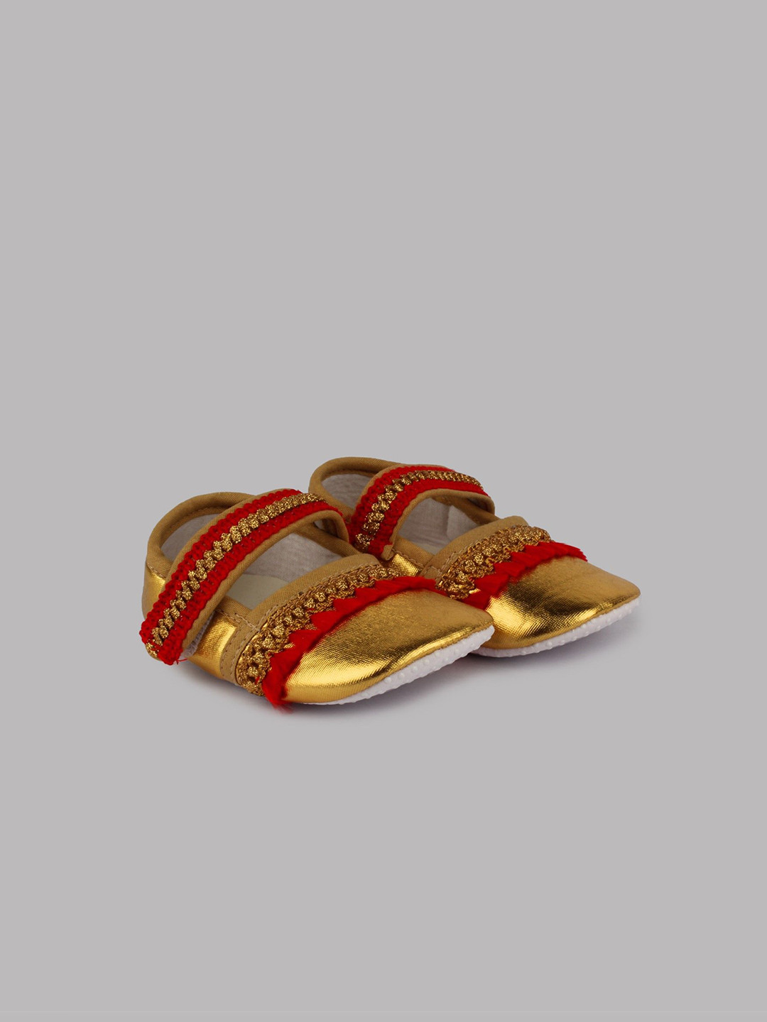 

Daizy Girls Ethnic Embellished Lace Booties, Gold