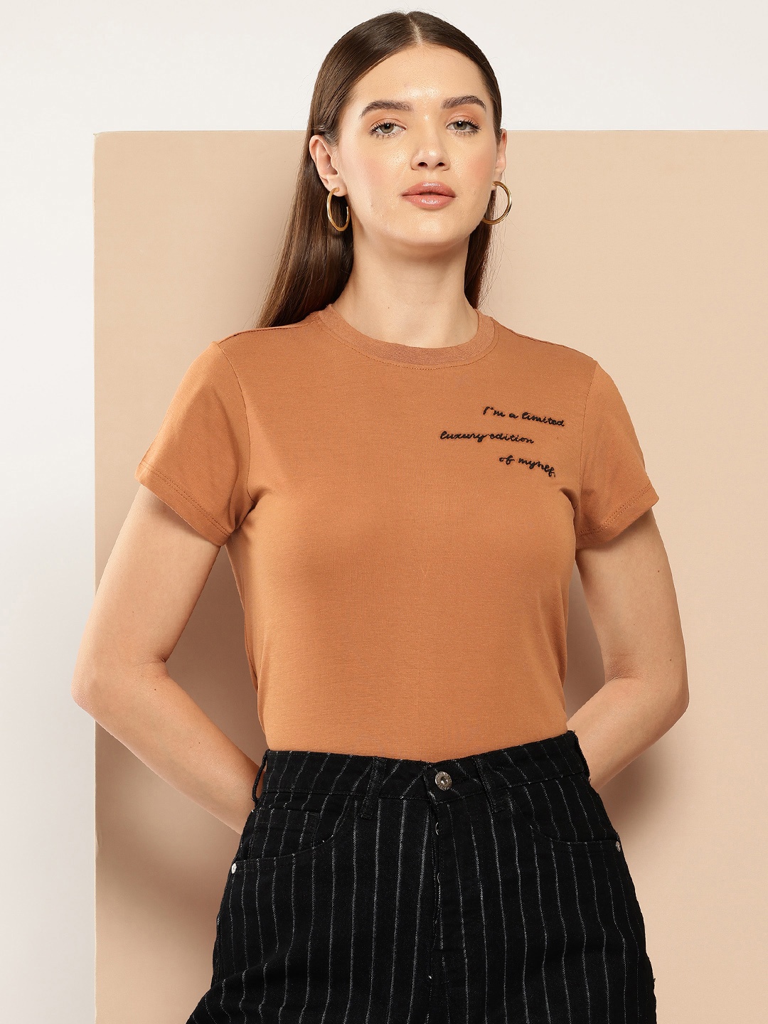 

Chemistry Typography Printed Pure Cotton T-shirt, Rust