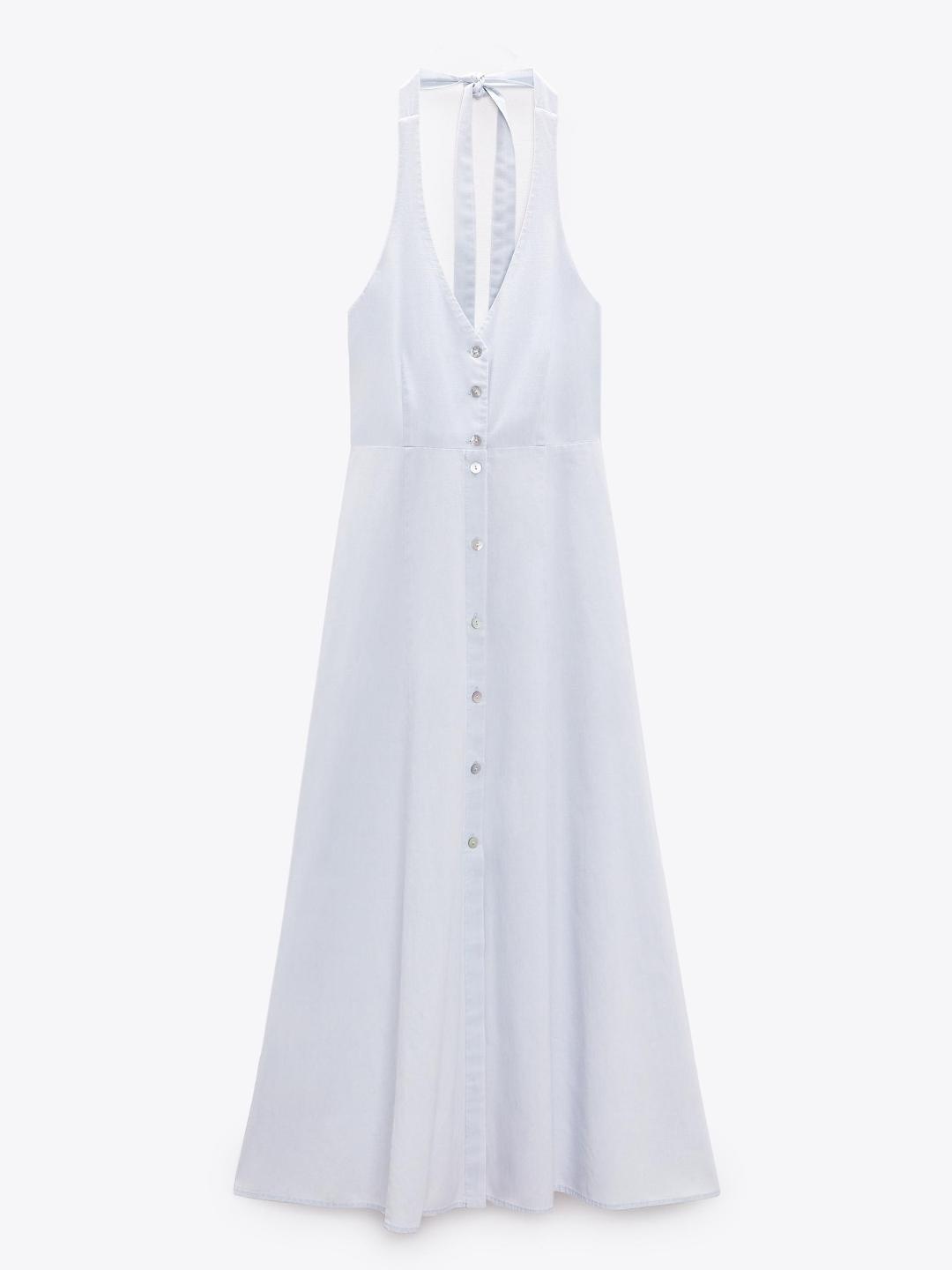 

ZARA Women Blue Dress