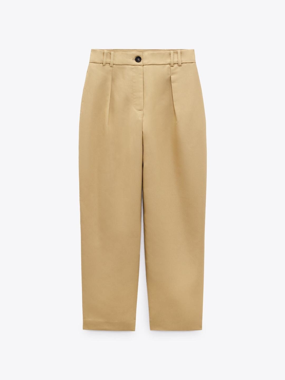 

ZARA Women Cream Trouser