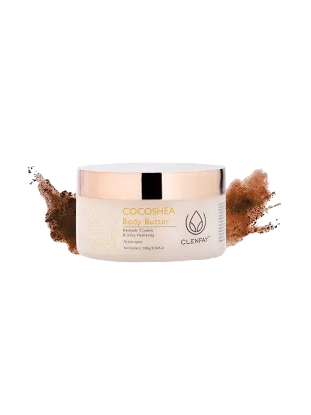 

clenfay Cocoshea Body Butter Intensely Creamy & Ultra Hydrating- 180g, White