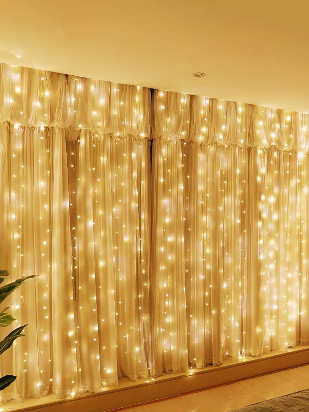 

Kuber Industries White Rice Shape String Lights