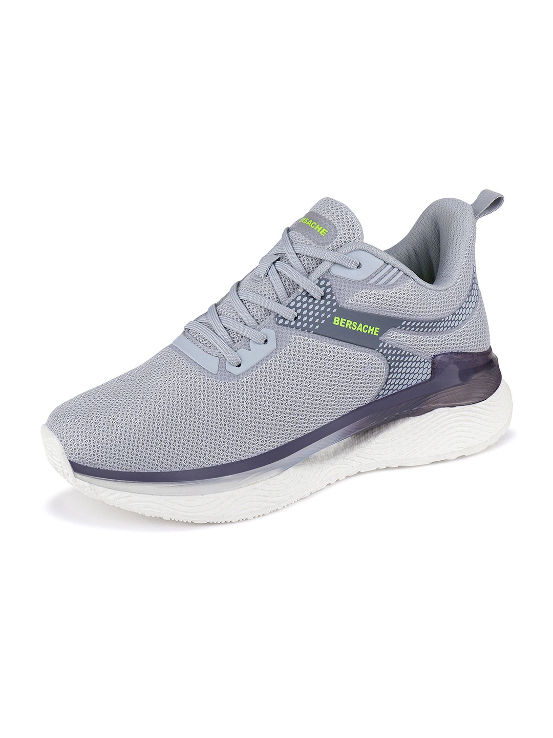 

BERSACHE Men Mesh Walking Non-Marking Shoes, Grey
