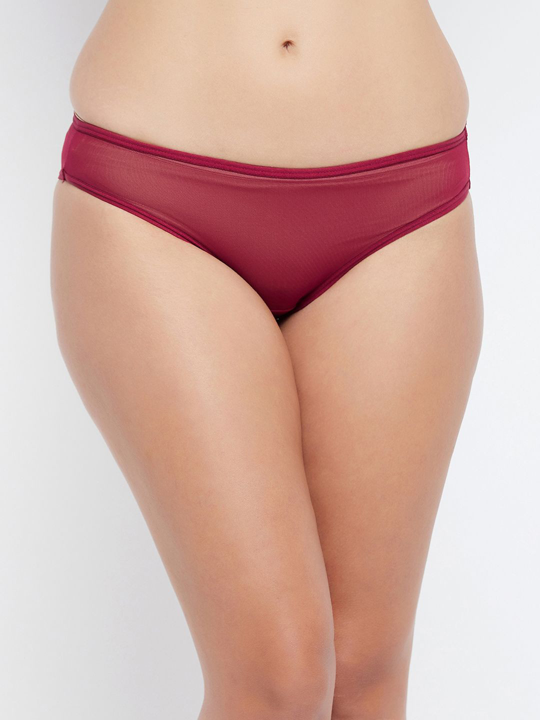 

Clovia Women Low-Rise Seamless Bikini Briefs, Maroon